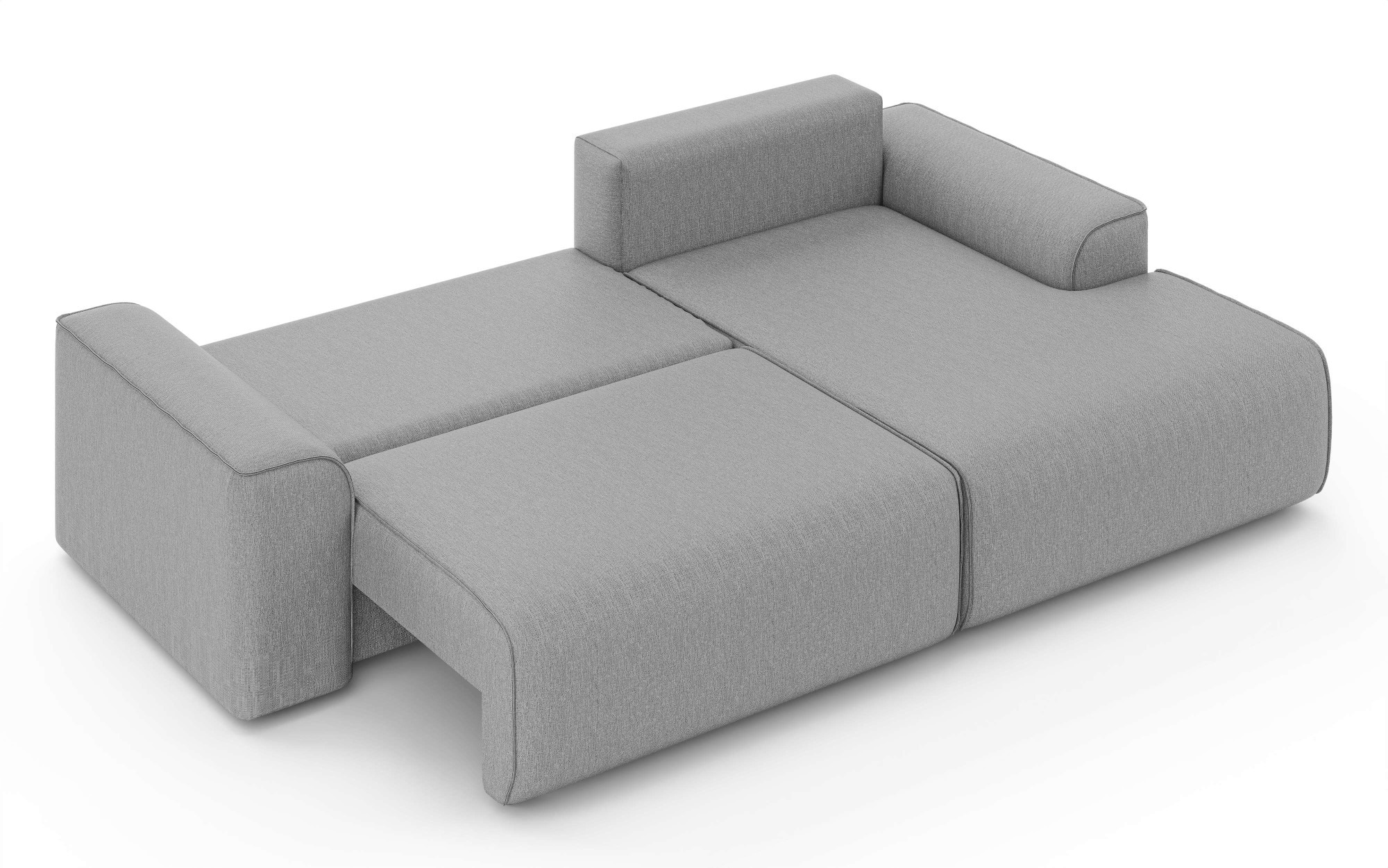 Home affaire Ecksofa »Santenay mit Bettfunktion und Bettkasten, Maße: B/T/H 266/164/90 cm« L-Form mit Wellenfederung, Schlaffläche: 140x213 cm, auch in Cord