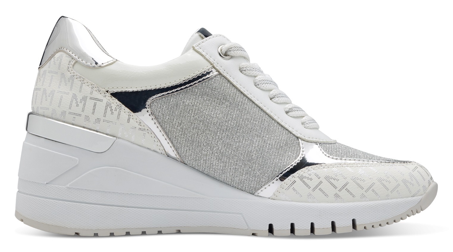 MARCO TOZZI Keilsneaker  , Freizeitschuh, Halbschuh, Schnürschuh in veganer Verarbeitung