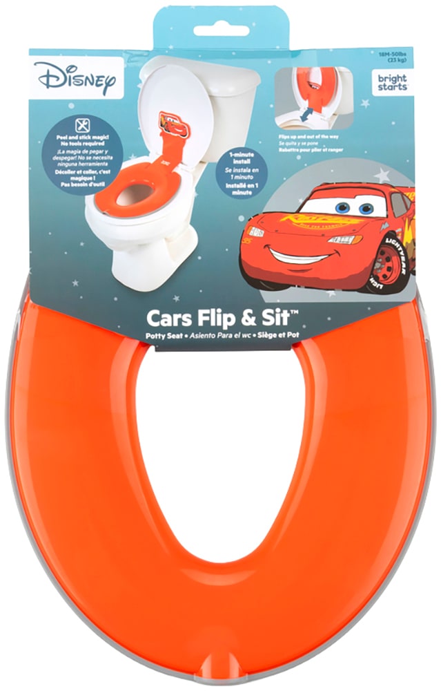 Bright Starts Toilettentrainer »Disney Baby Flip & Sit Toilettensitz - Cars«