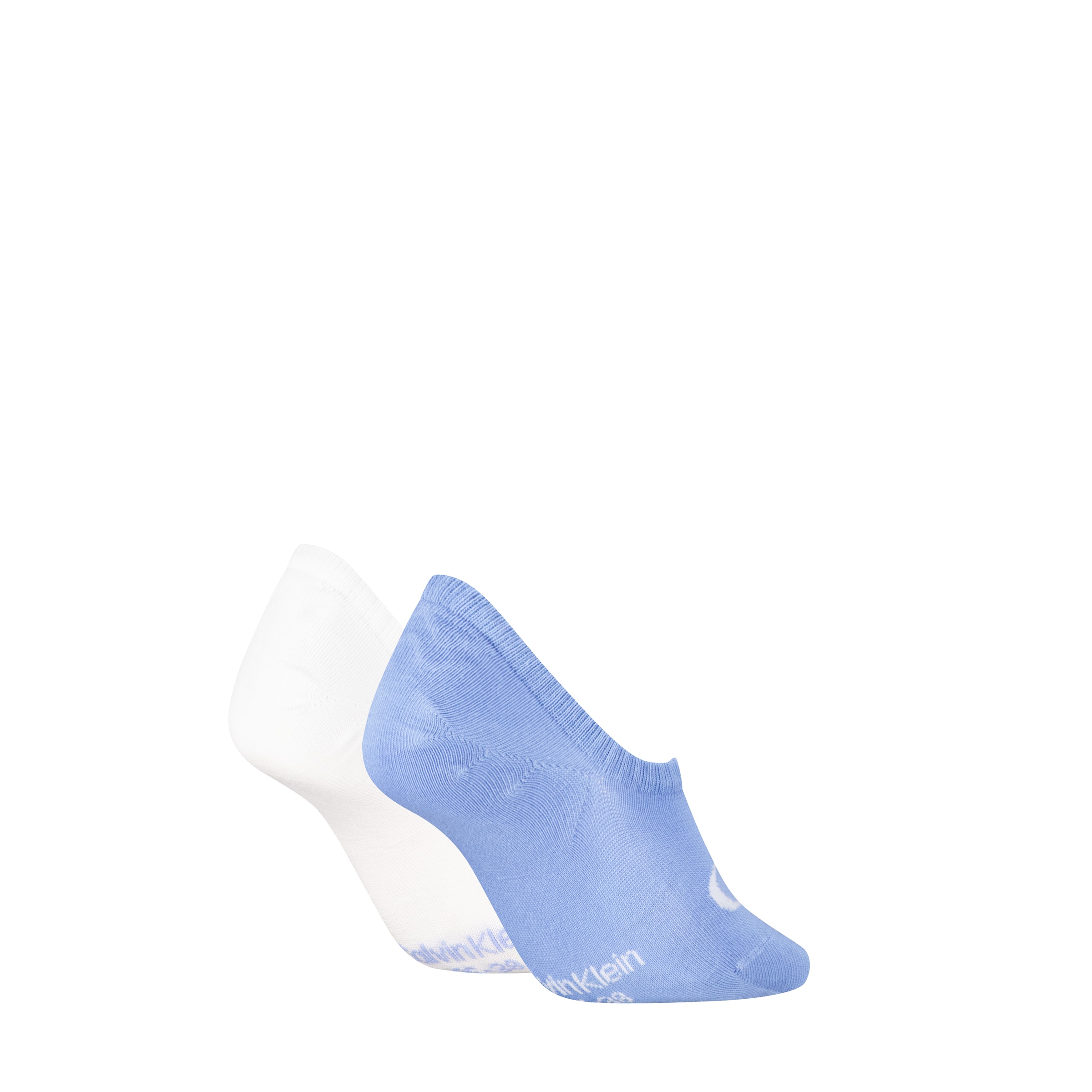 Calvin Klein Jeans Füßlinge »CKJ WOMEN FOOTIE HIGH CUT MONOGRAM« 2 Paar,  hoch geschnittene Silhouette, Cotton-Mix, elastisch