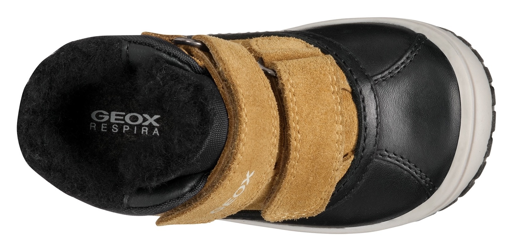 Geox Winterboots »B OMAR BOY WPF C«, Klettstiefel, Babystiefel Winterstiefel mit Warmfutter