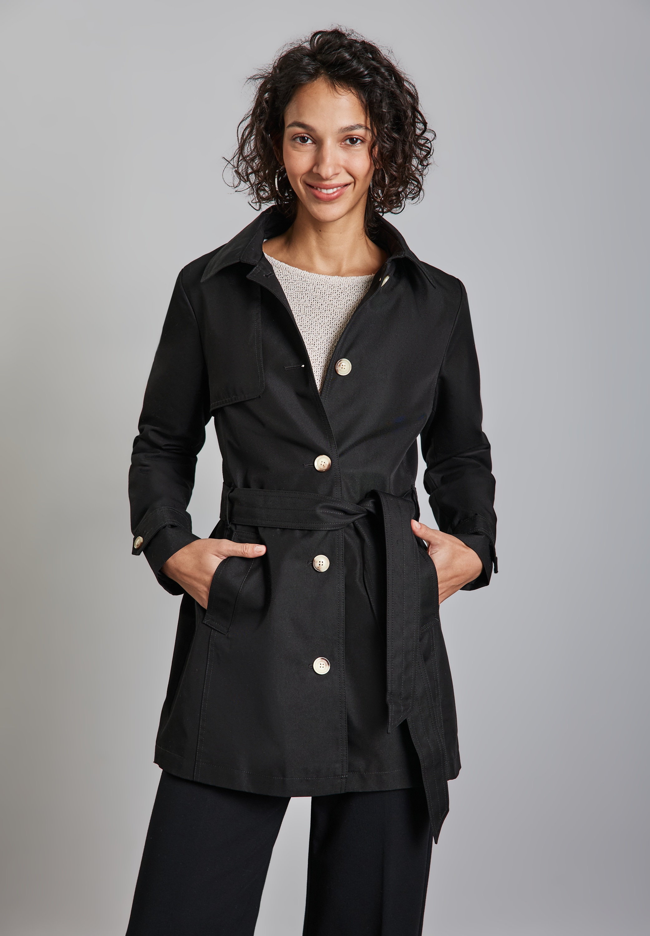 STREET ONE Trenchcoat, mit Gürtel zum Taillieren