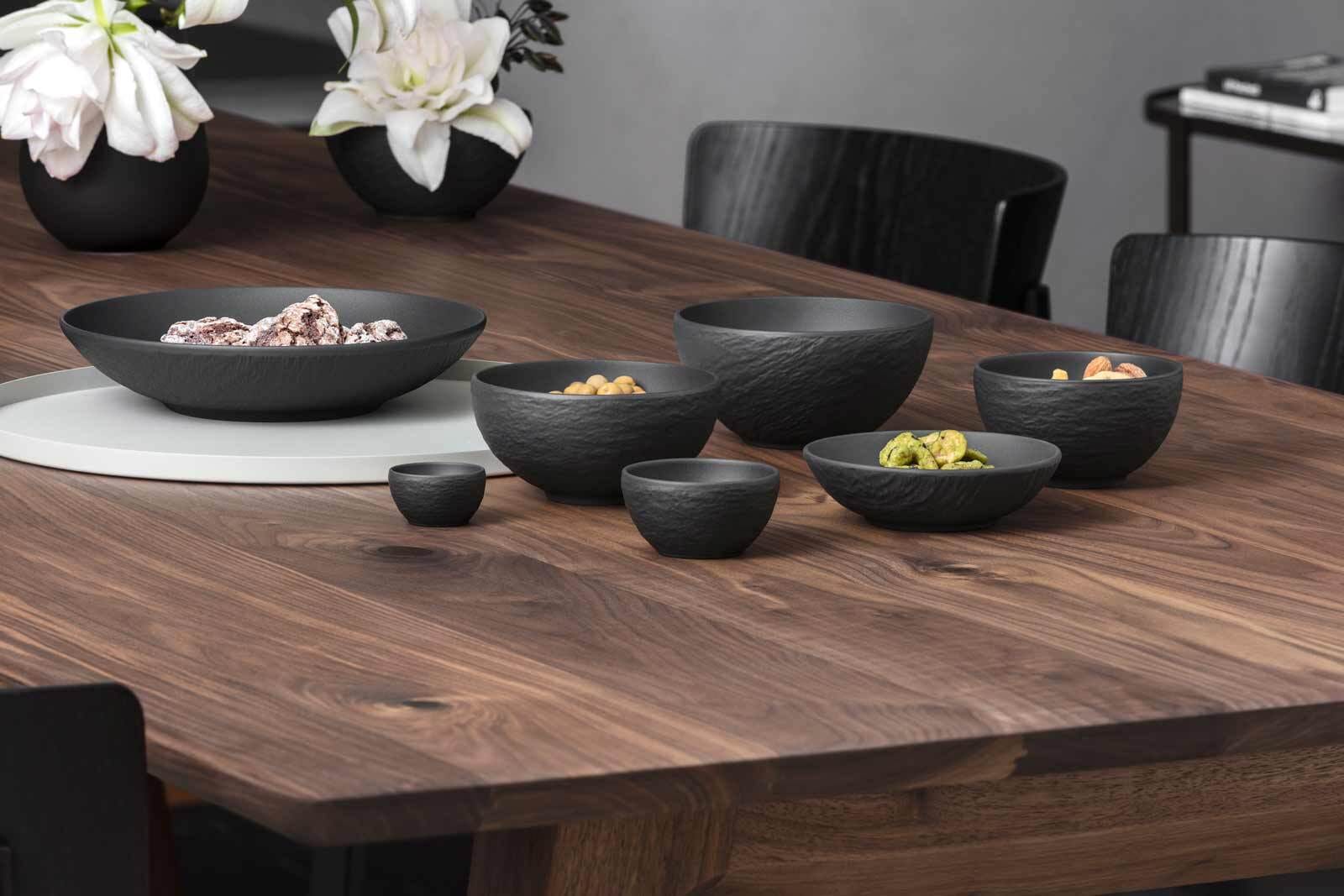 Villeroy & Boch Eierbecher »Eierbecher Manufacture Rock ø 4,8 cm 6er Set schwarz«