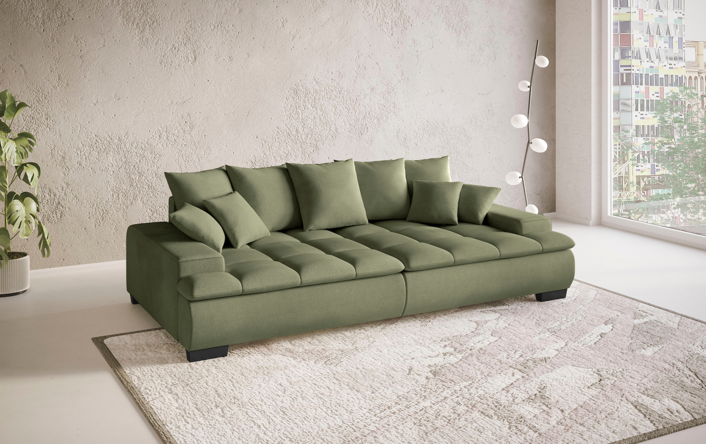 Mr. Couch Big-Sofa »Haiti II«, Wahlweise mit Kaltschaum - bis 140 kg belastbar