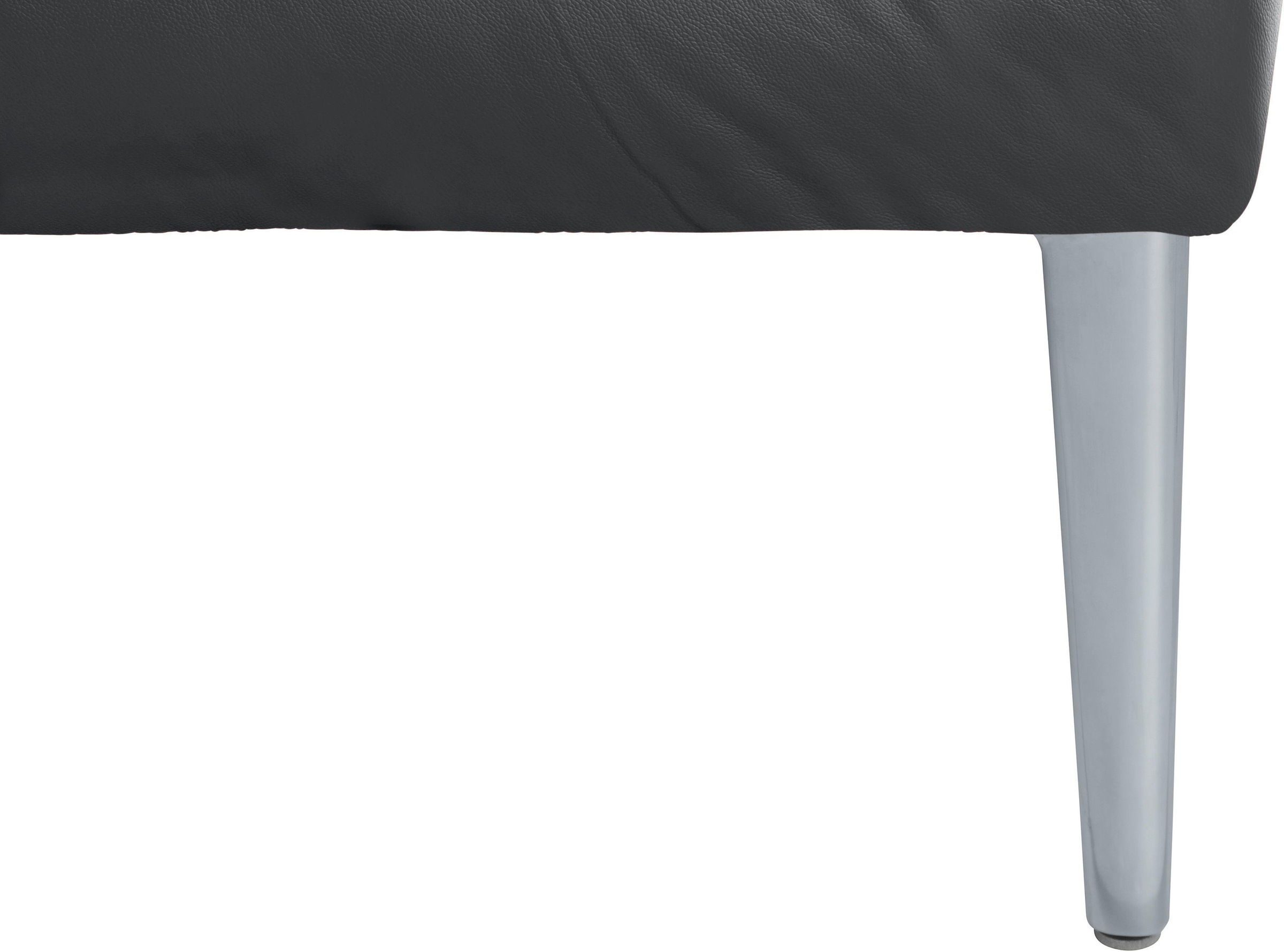 W.SCHILLIG Ecksofa »enjoy&MORE, Designsofa, bequem, zeitlos und elegant, L-Form«, mit Sitztiefenverstellung, Füße silber matt, Breite 340 cm