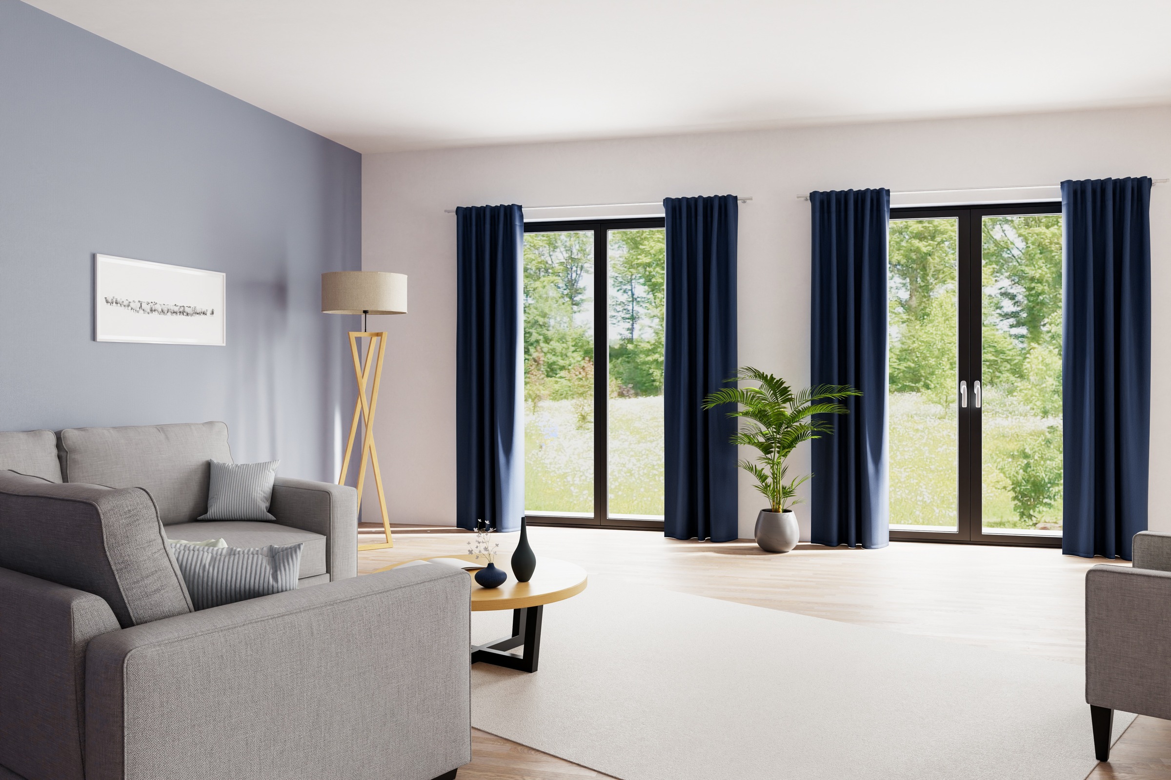 HOMING Vorhang »Galdin«, (1 St.), Verdunklungsvorhang, blickdicht, Thermo, Energiesparend