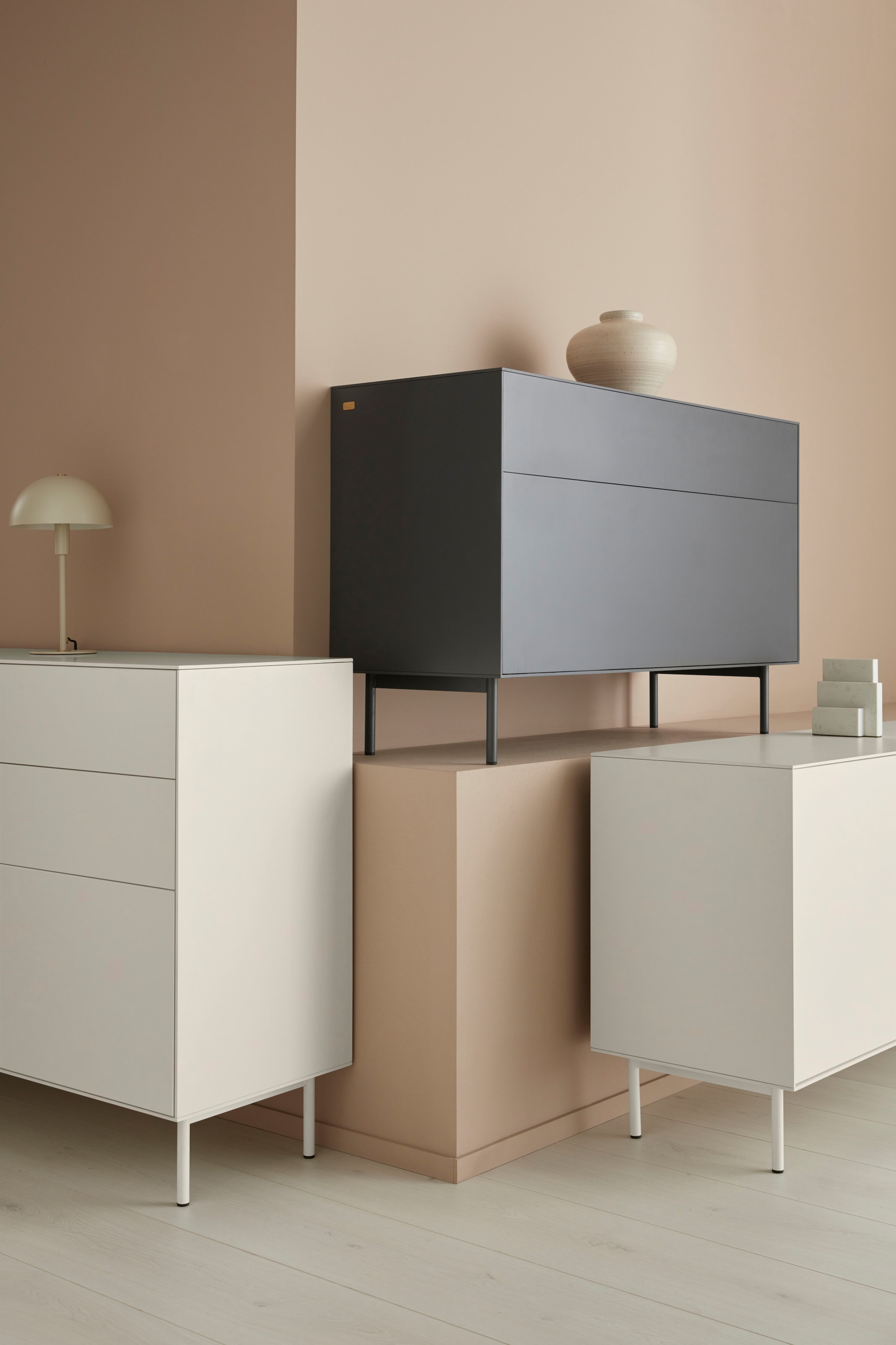 LeGer Home by Lena Gercke Sideboard »Essentials«, Breite: 167cm, MDF lackiert, Push-to-open-Funktion