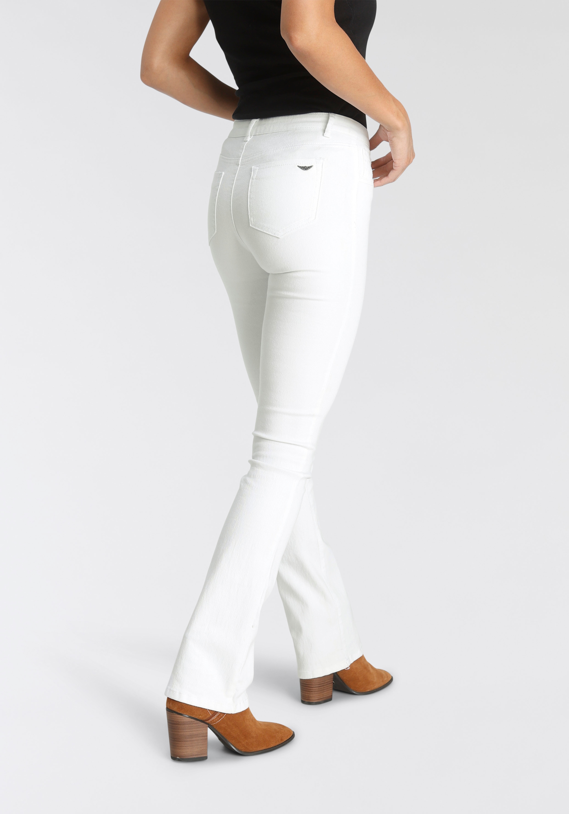 Arizona Bootcut-Jeans »Ultra-Stretch«, Mid-Waist