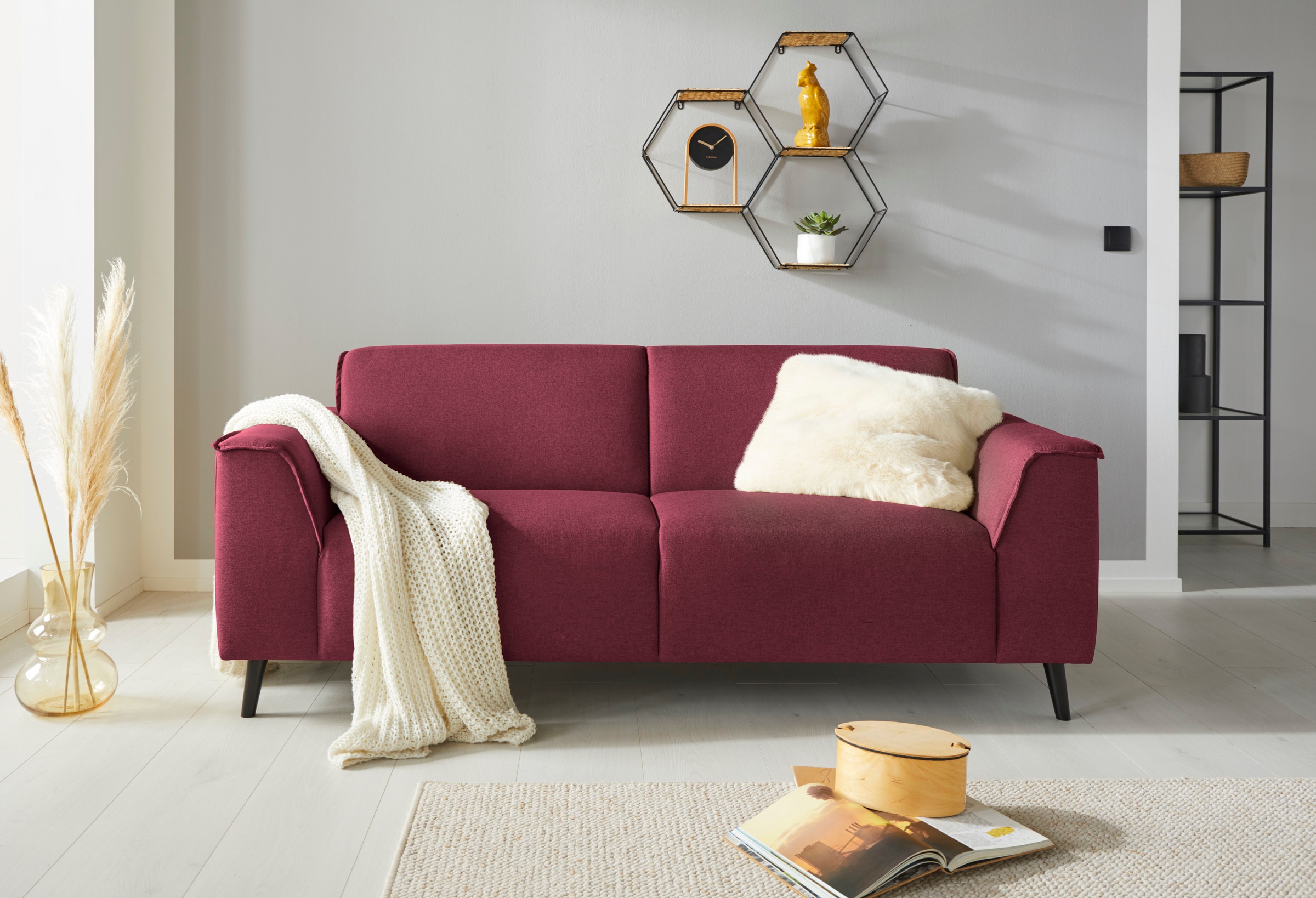 DOMO collection 2,5-Sitzer »Amora tolle Verarbeitungsdetails, komfortabel,«, mit Federkern für hohen Sitzkomfort