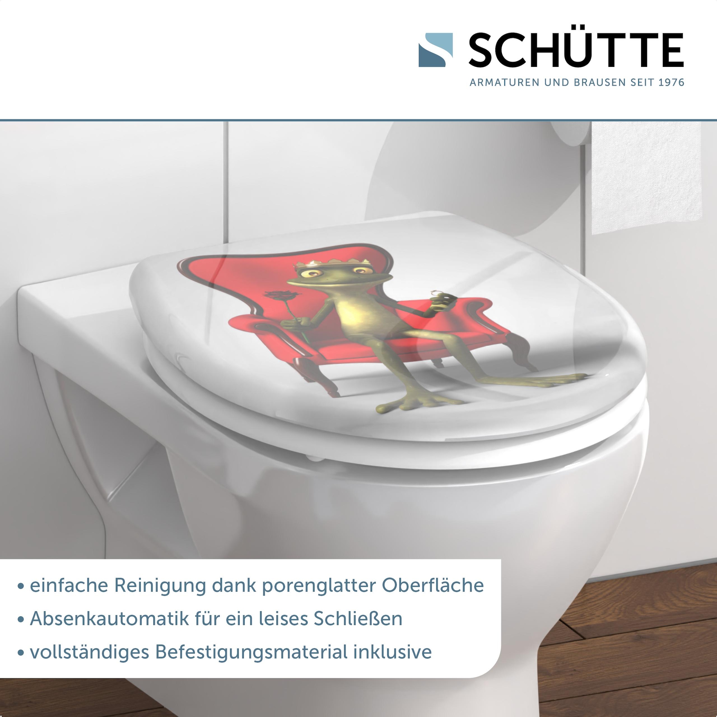 Schütte WC-Sitz »Frog King«, Duroplast, mit Absenkautomatik