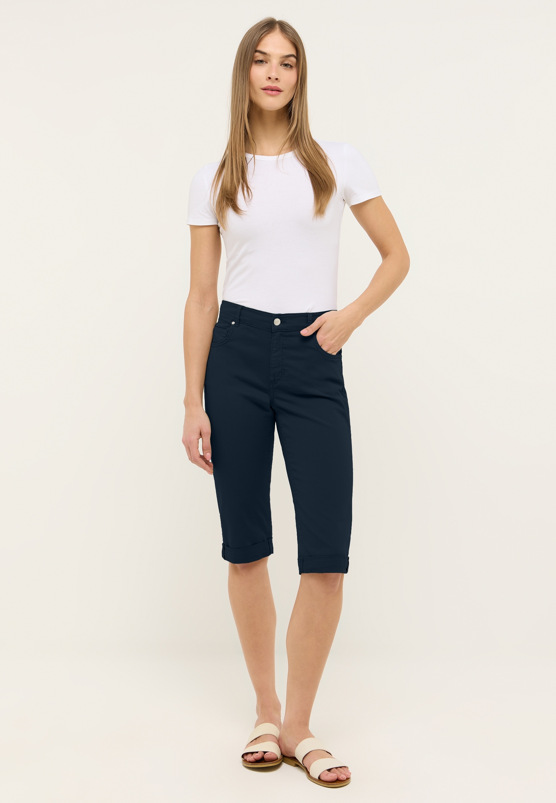 ANGELS Caprihose, Sommerhose mit Stretch