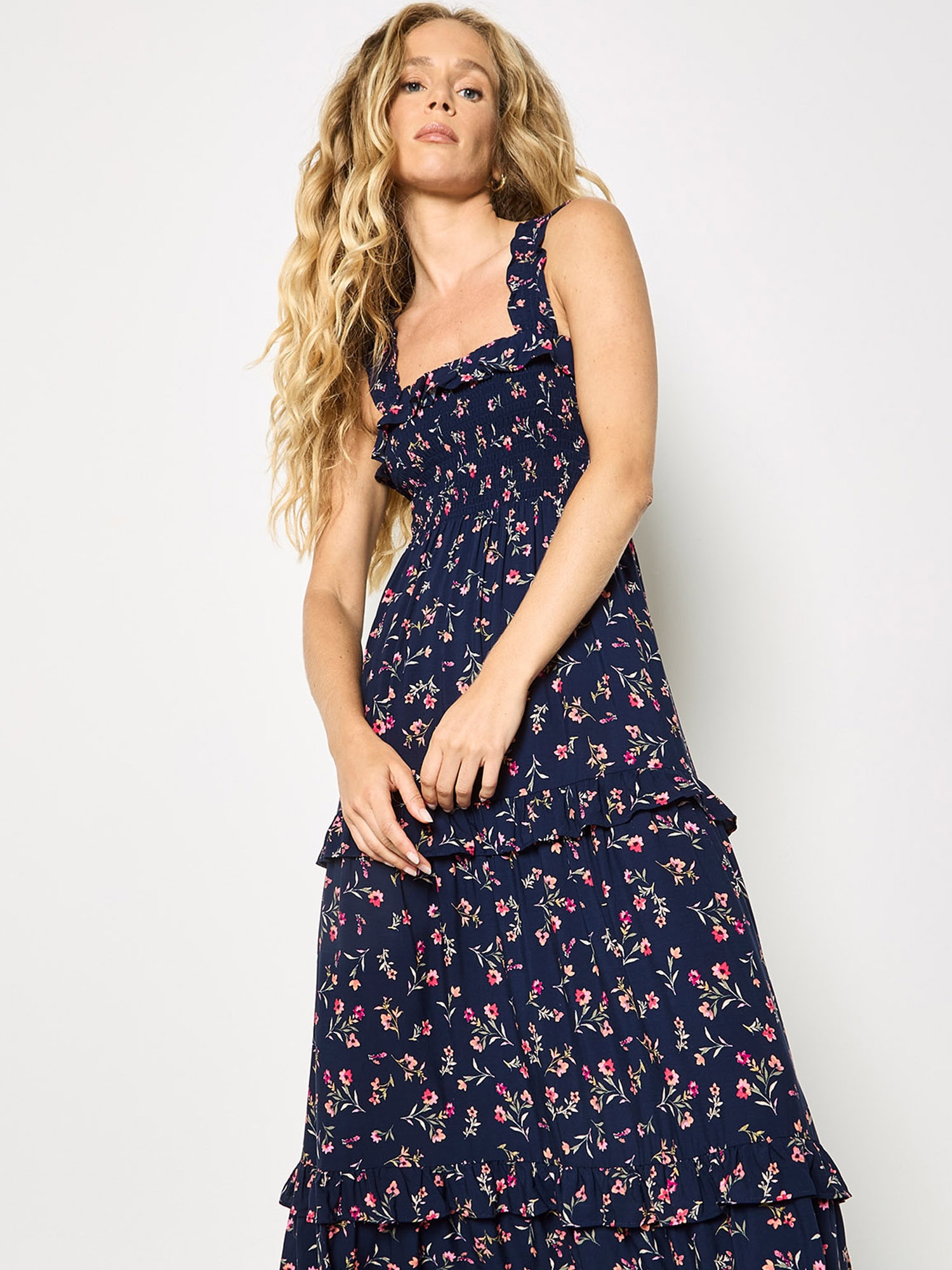 Apricot Maxikleid »Maxikleid« mit Rüschen