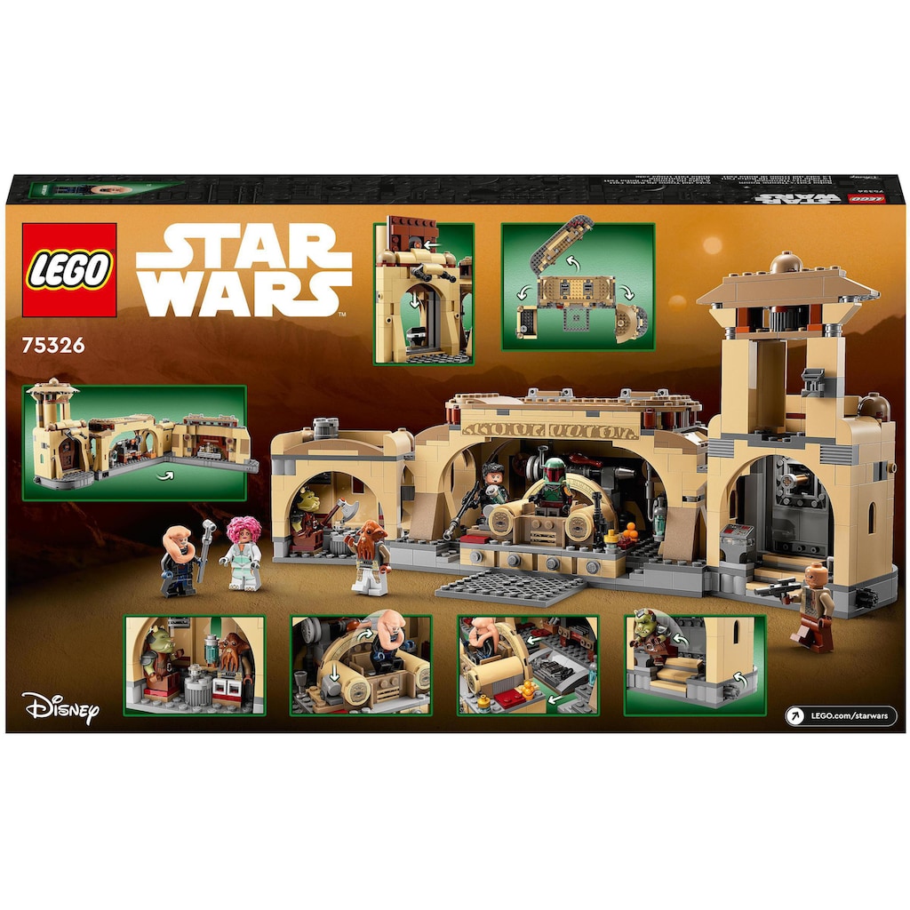 LEGO® Konstruktionsspielsteine »Boba Fetts Thronsaal (75326), LEGO® Star Wars™«, (732 St.)