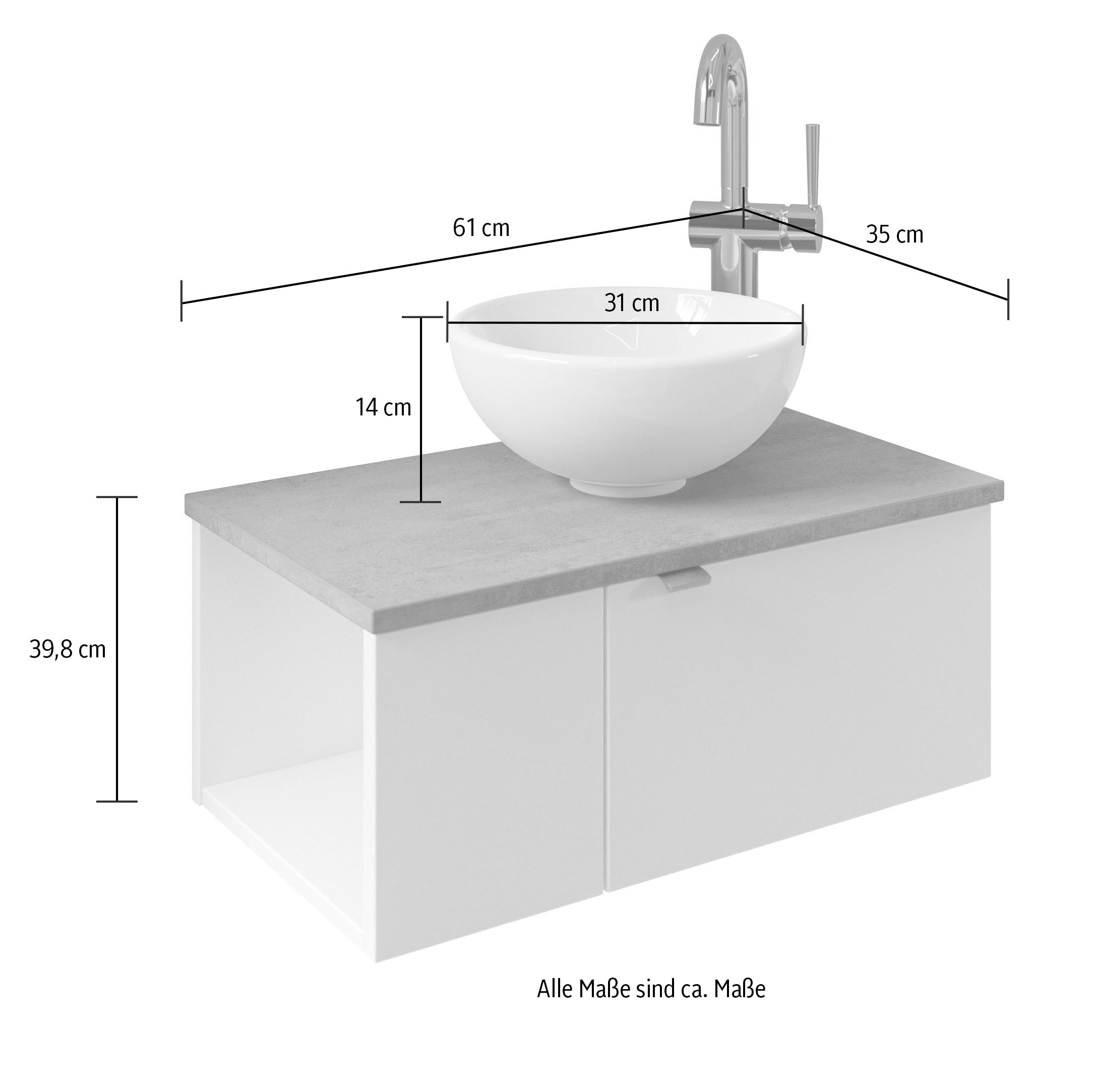 Saphir Badmöbel-Set »Serie 6915« 4 Stk. tlg.