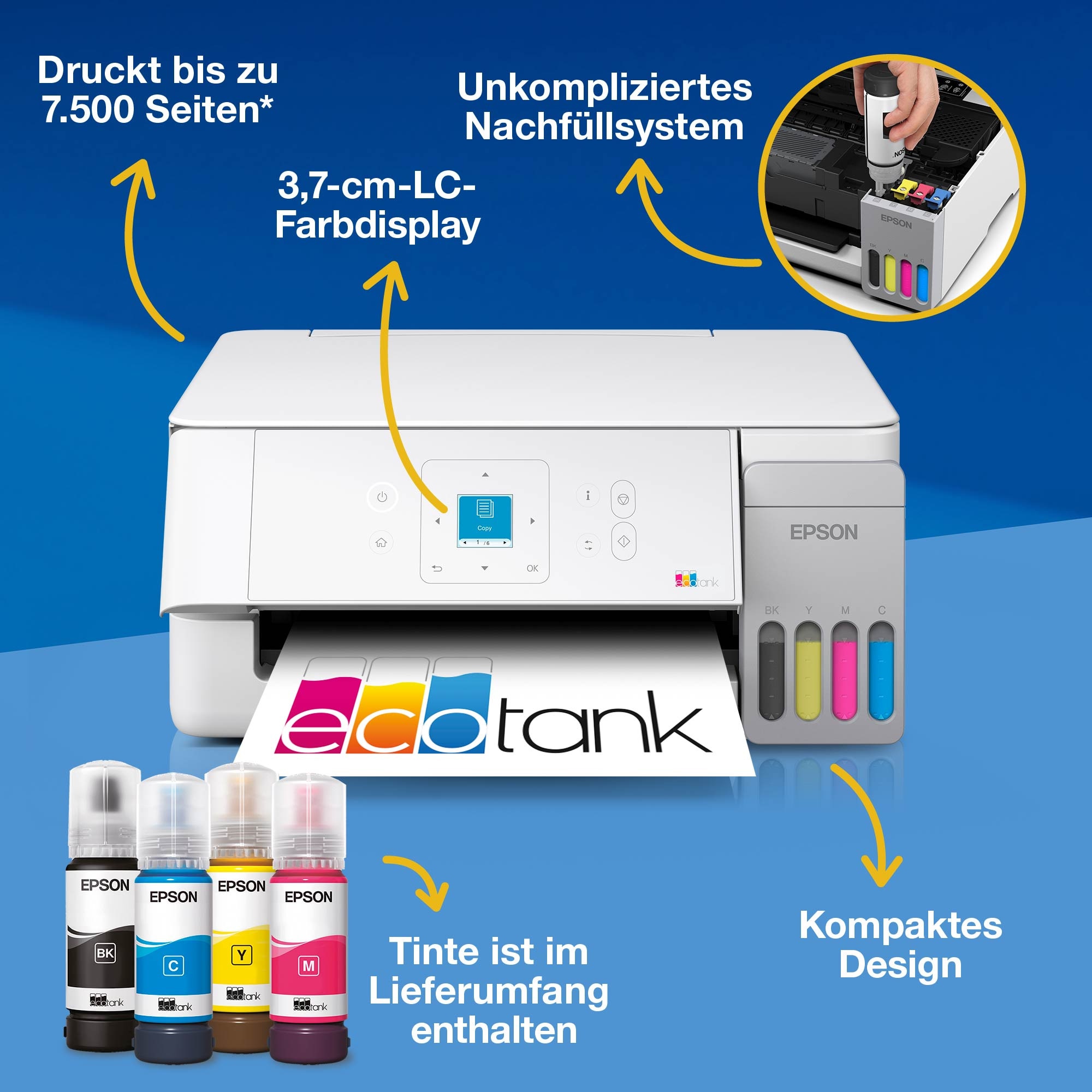Epson Multifunktionsdrucker »EcoTank ET-2926«