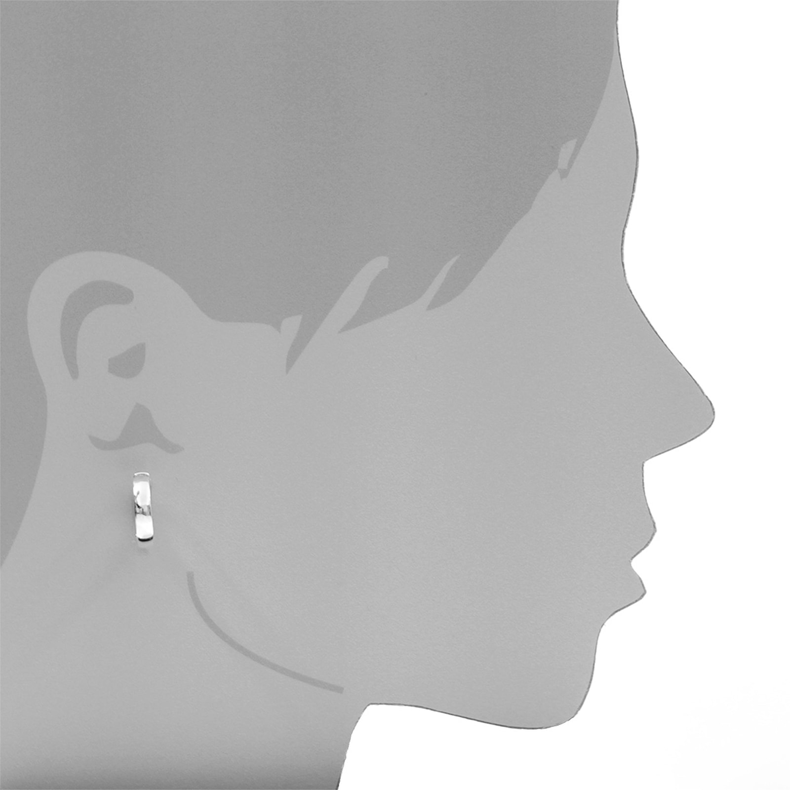 OSTSEE-SCHMUCK Klappcreolen »- Babsi 18.40 - Silber 925/000 -,«