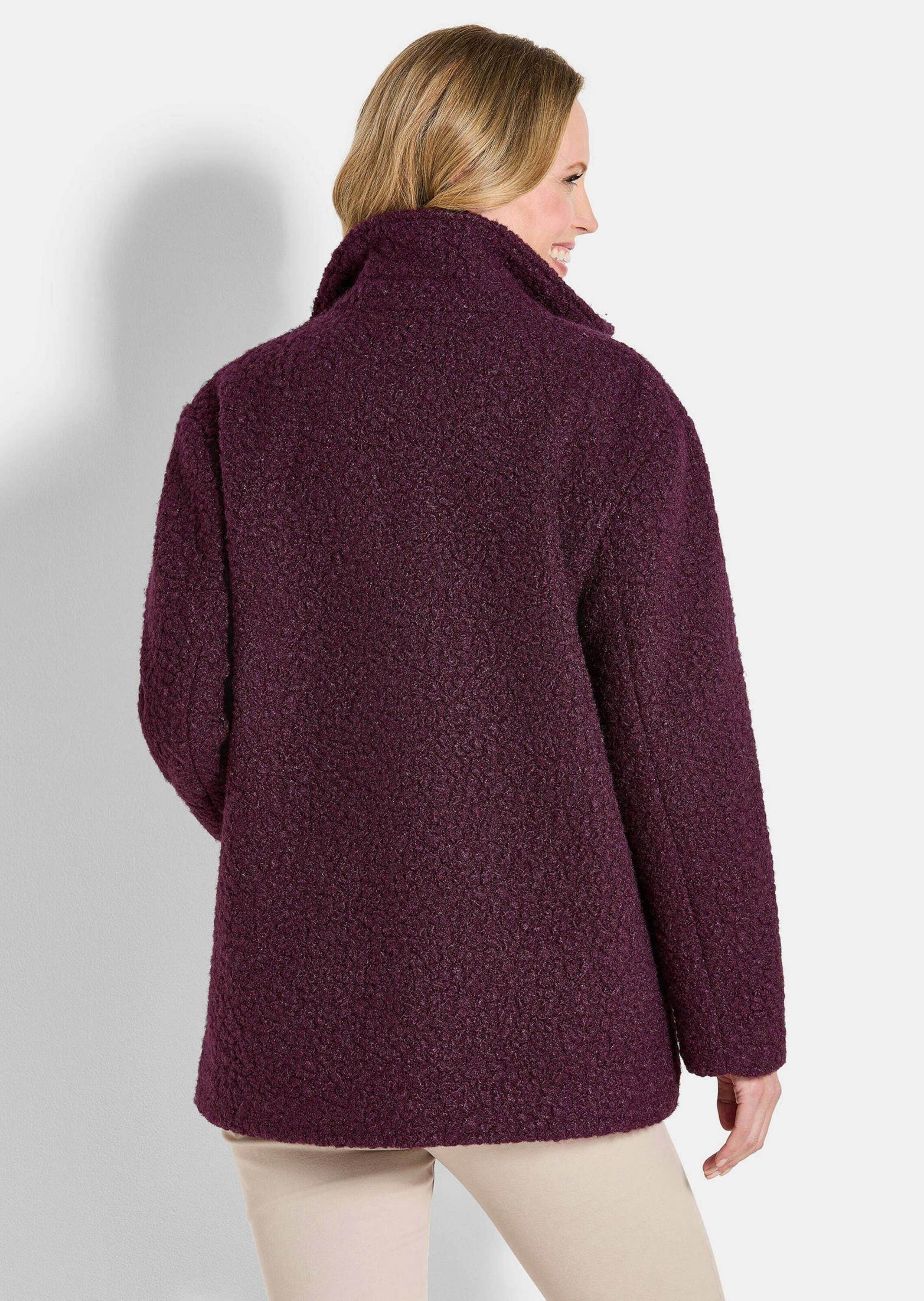 GOLDNER Blouson »Kurzgröße Teddy Jacke mit Stehkragen«