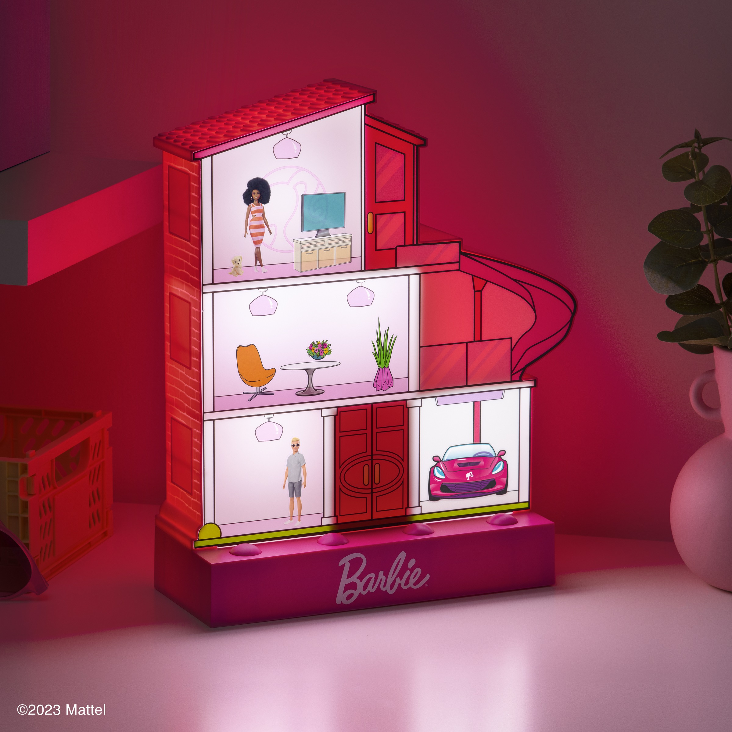Paladone Dekolicht »Barbie Dreamhouse Leuchte mit Sticker«