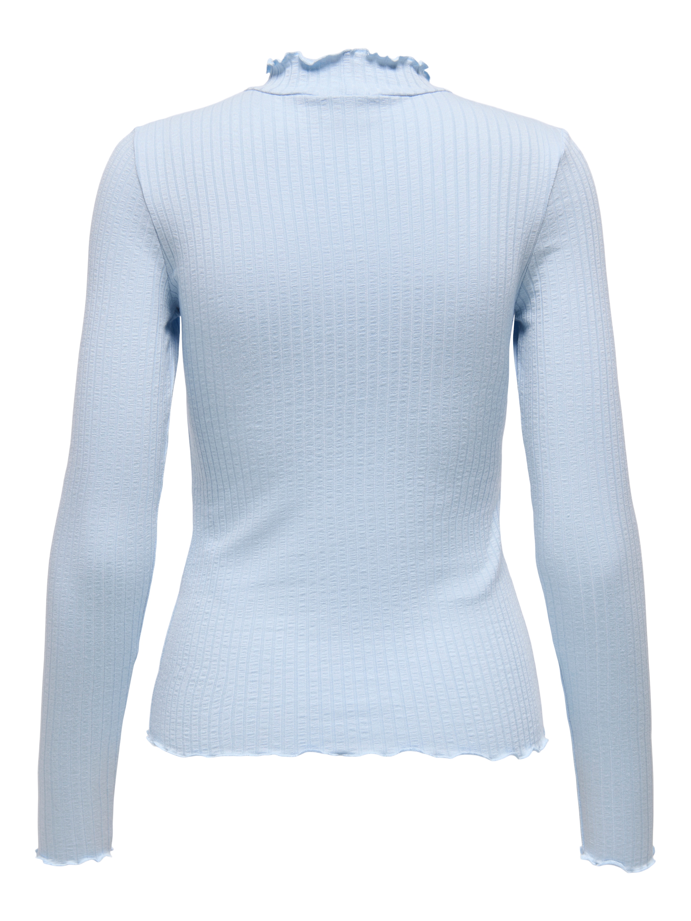 JDY Langarmbluse »JDYFRANSISKA L/S HIGHNECK TOP JRS NOOS« mit gewellten Säumen