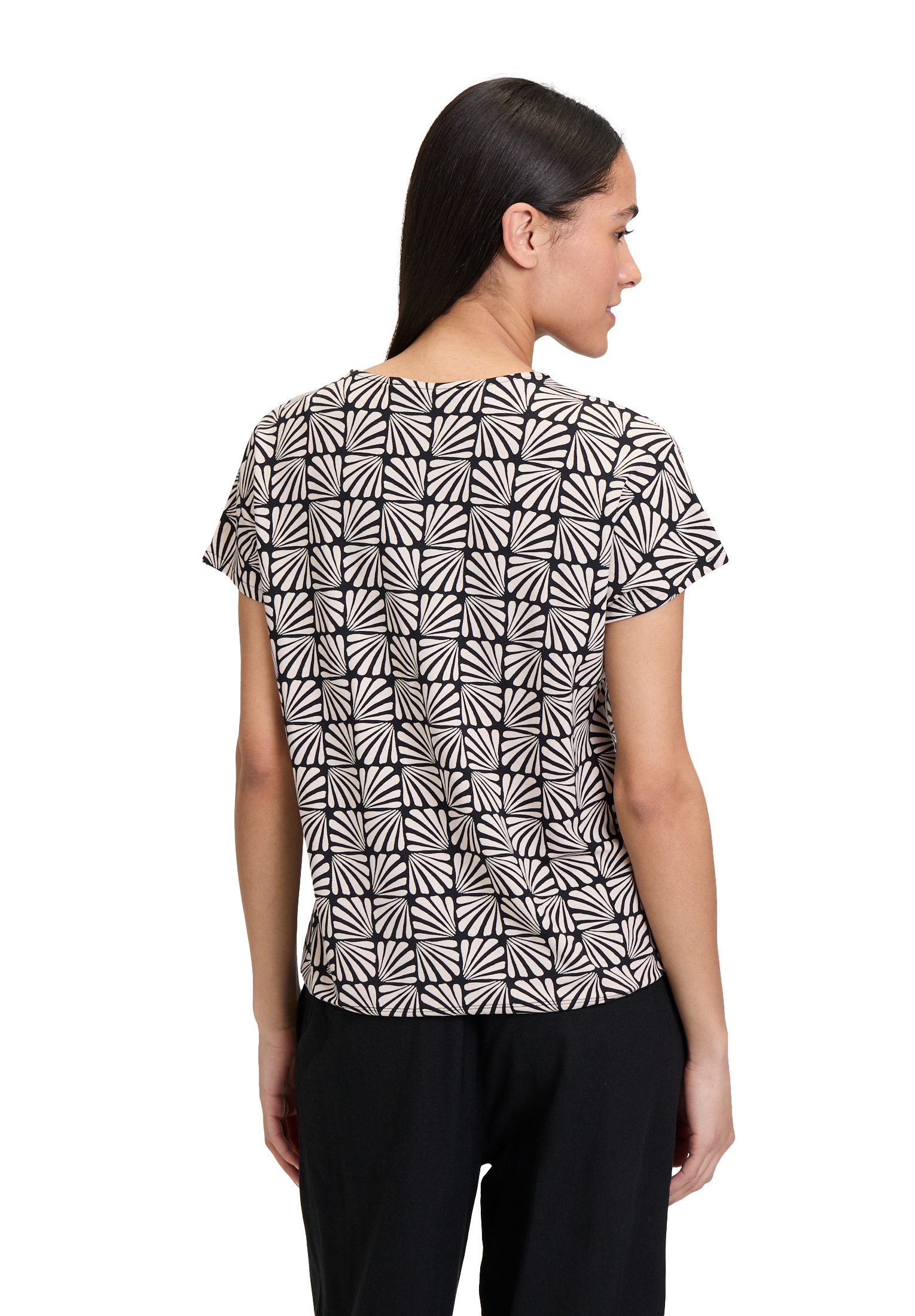Betty Barclay Kurzarmshirt »Printshirt mit Tunnelzug«