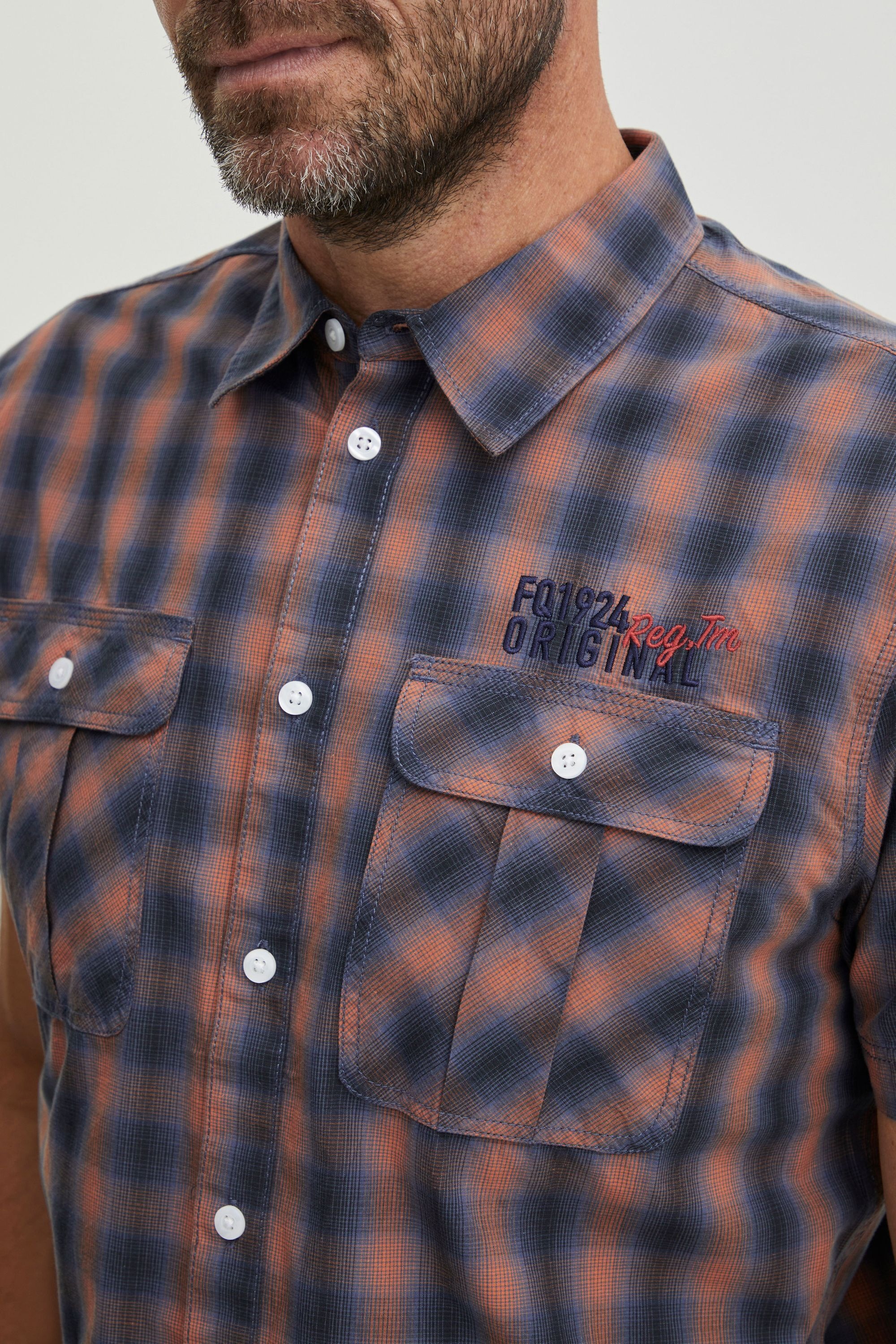 FQ1924 Kurzarmshirt »Kurzarmhemd FQSamir«