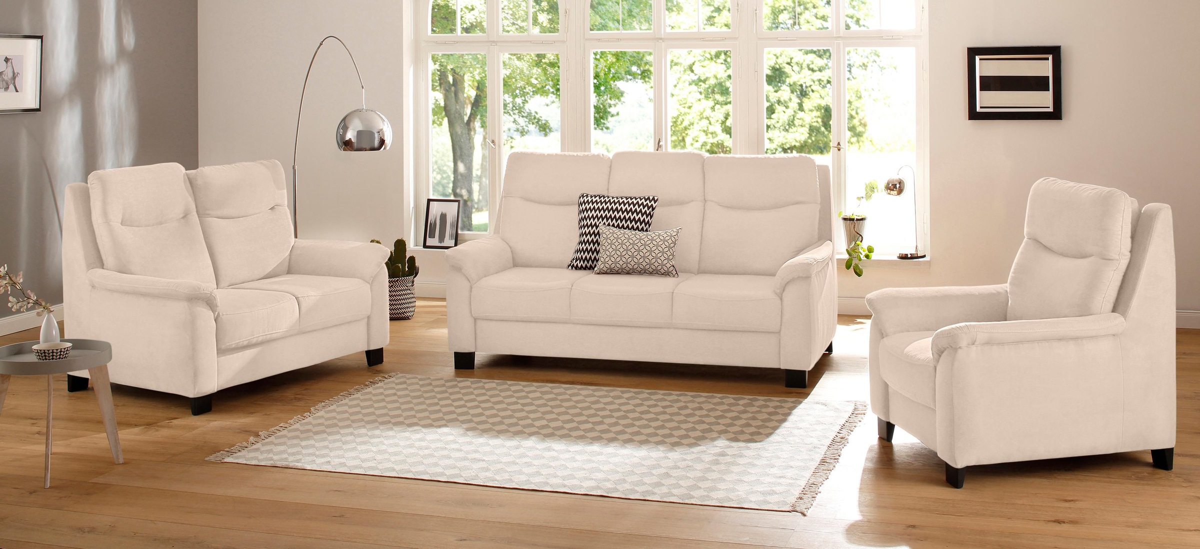 Home affaire 3-Sitzer »Boccaccio« mit Federkern, incl. Kopfteilverstellung