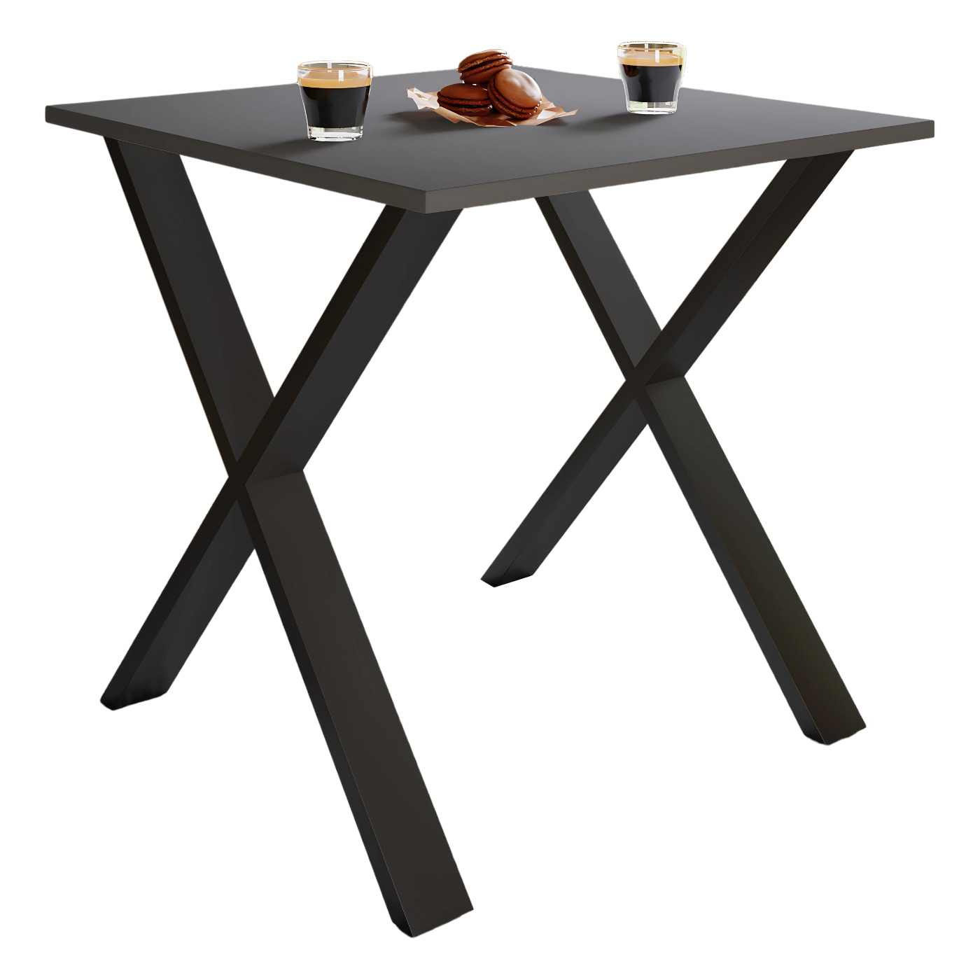 VCM Esstisch »Premium Holz Esstisch Küchentisch Xona X 80x80« 1 Stk. tlg.