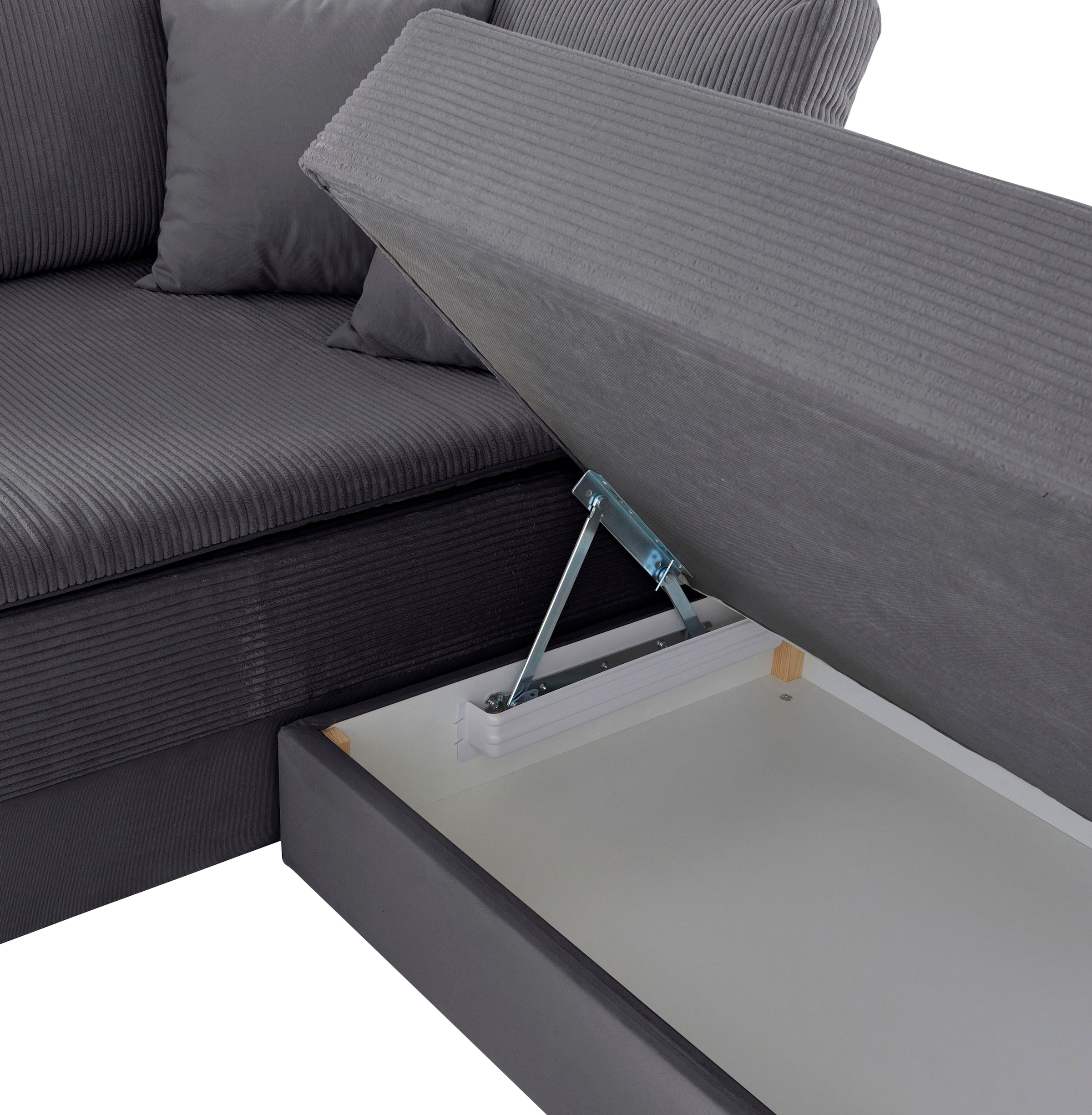 INOSIGN Ecksofa »Night & Day L-Form mit Dauer-Schlaffunktion mit Armlehne«, mit Boxspring-Bettfunktion 180x200 cm und Bettkasten, Dauerschläfer!