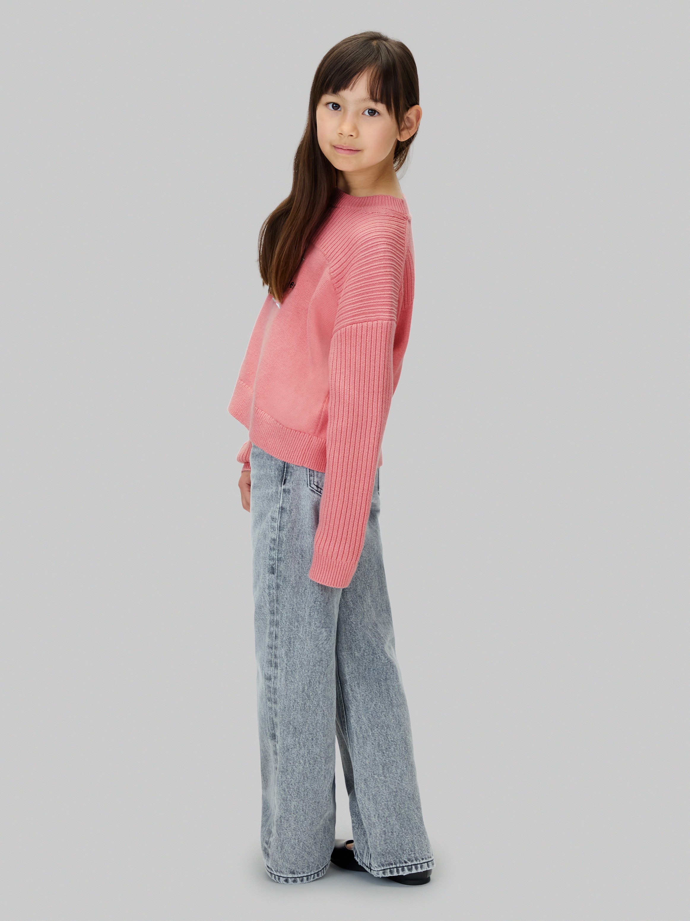 Calvin Klein Jeans Strickpullover »MONOLOGO CN SWEATER«, für Kinder bis 16 Jahre, Logo-Stickerei