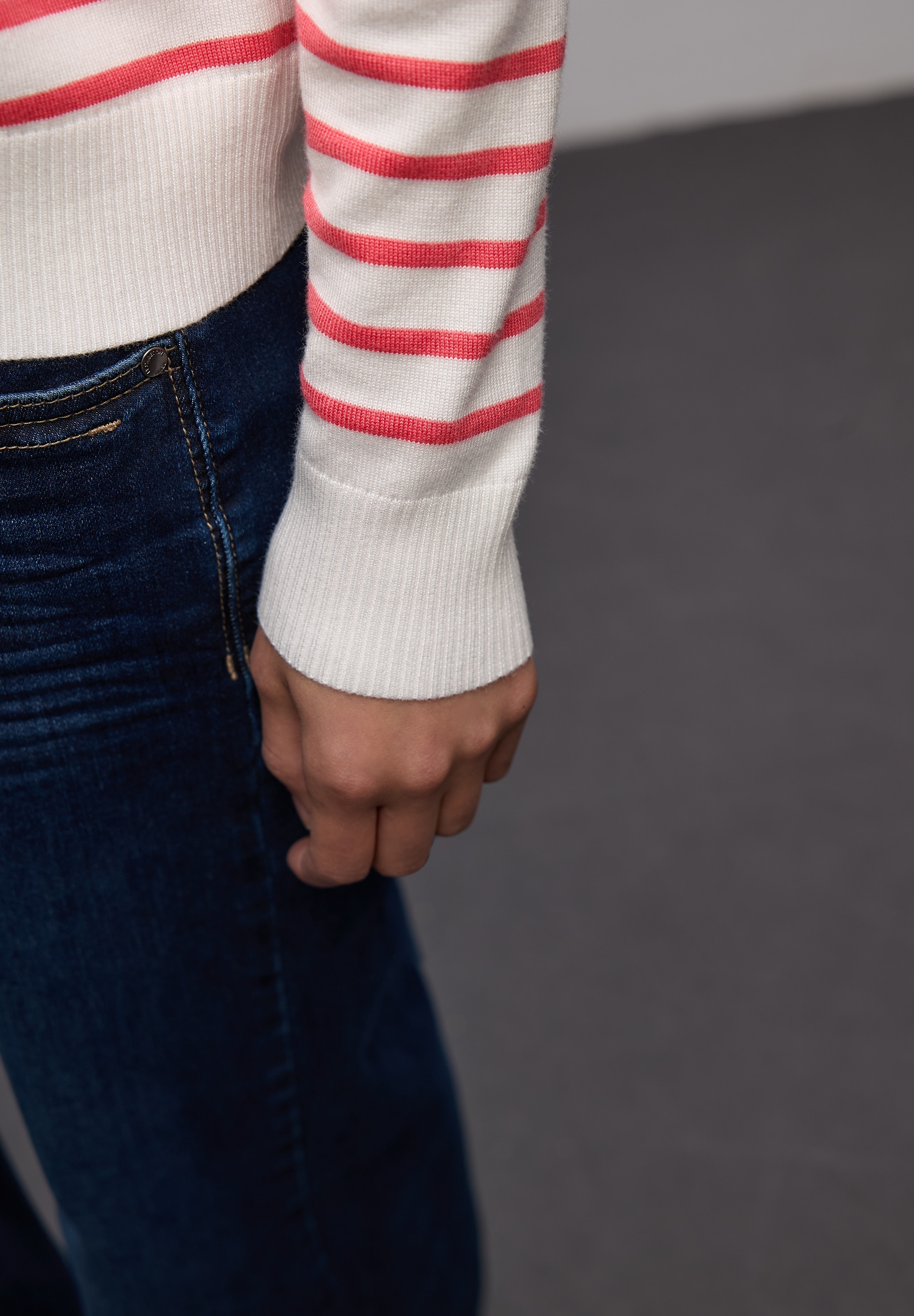 STREET ONE Strickpullover im Streifen-Design