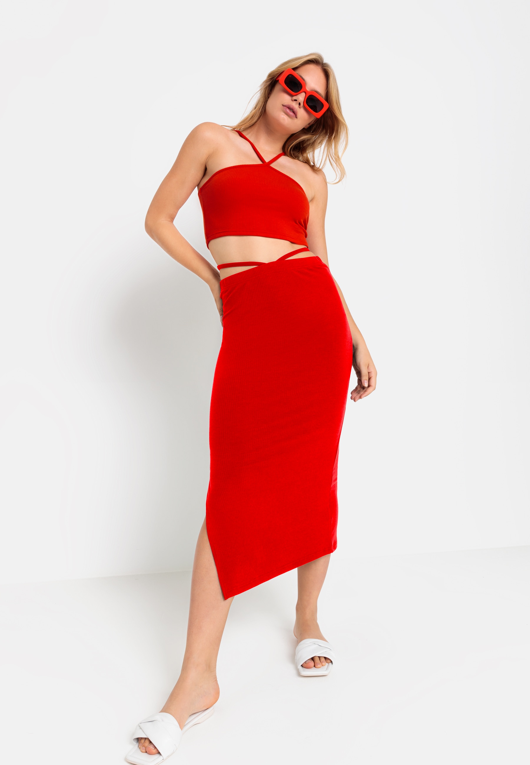 LSCN by LASCANA Crop-Top, mit Spaghettiträgern