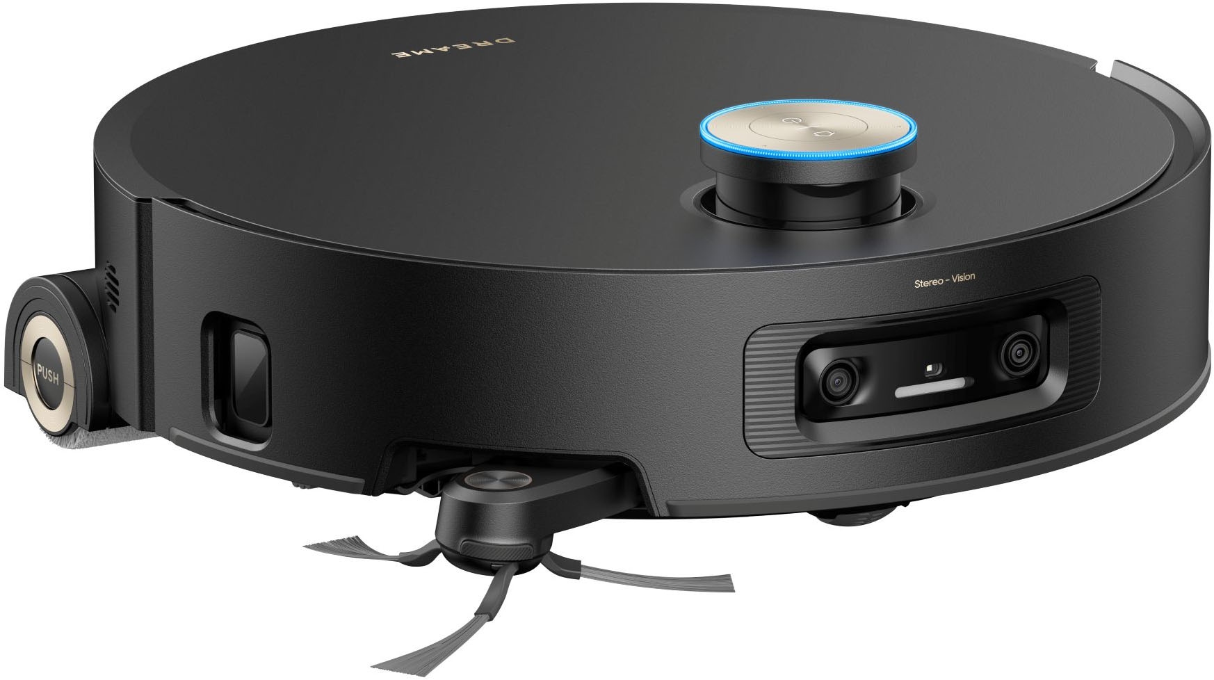 Dreame Saugroboter »mit Wischfunktion Aqua10 Ultra Roller Complete Black« Warmwasser-Wischsystem, Rollenmopp, überwindet Hindernisse, 30.000 Pa