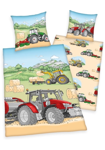 Herding Young Collection Kinderbettwäsche »Traktor«, mit tollem Traktoren-Motiv kaufen