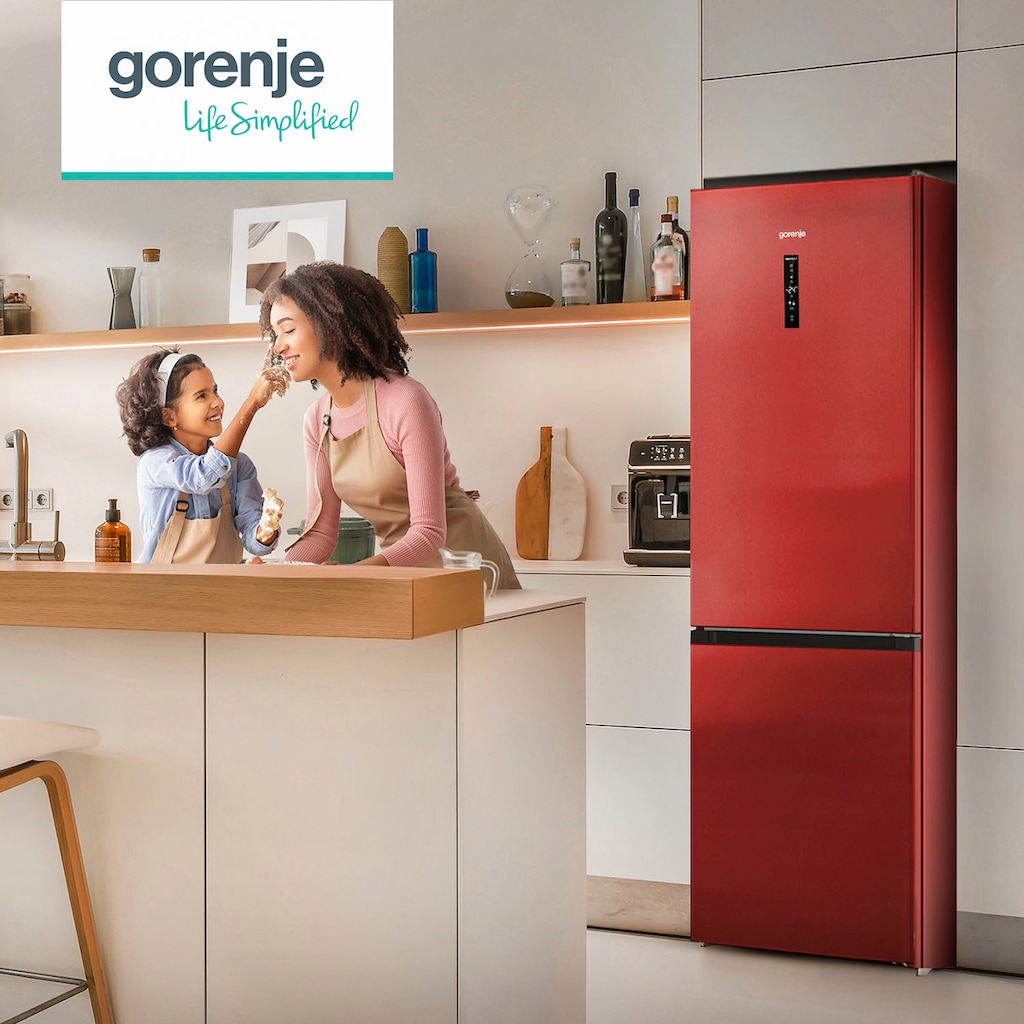 GORENJE Kühl-/Gefrierkombination »NK89C0D«, NK89C0DR, 200 cm hoch, 60 cm breit