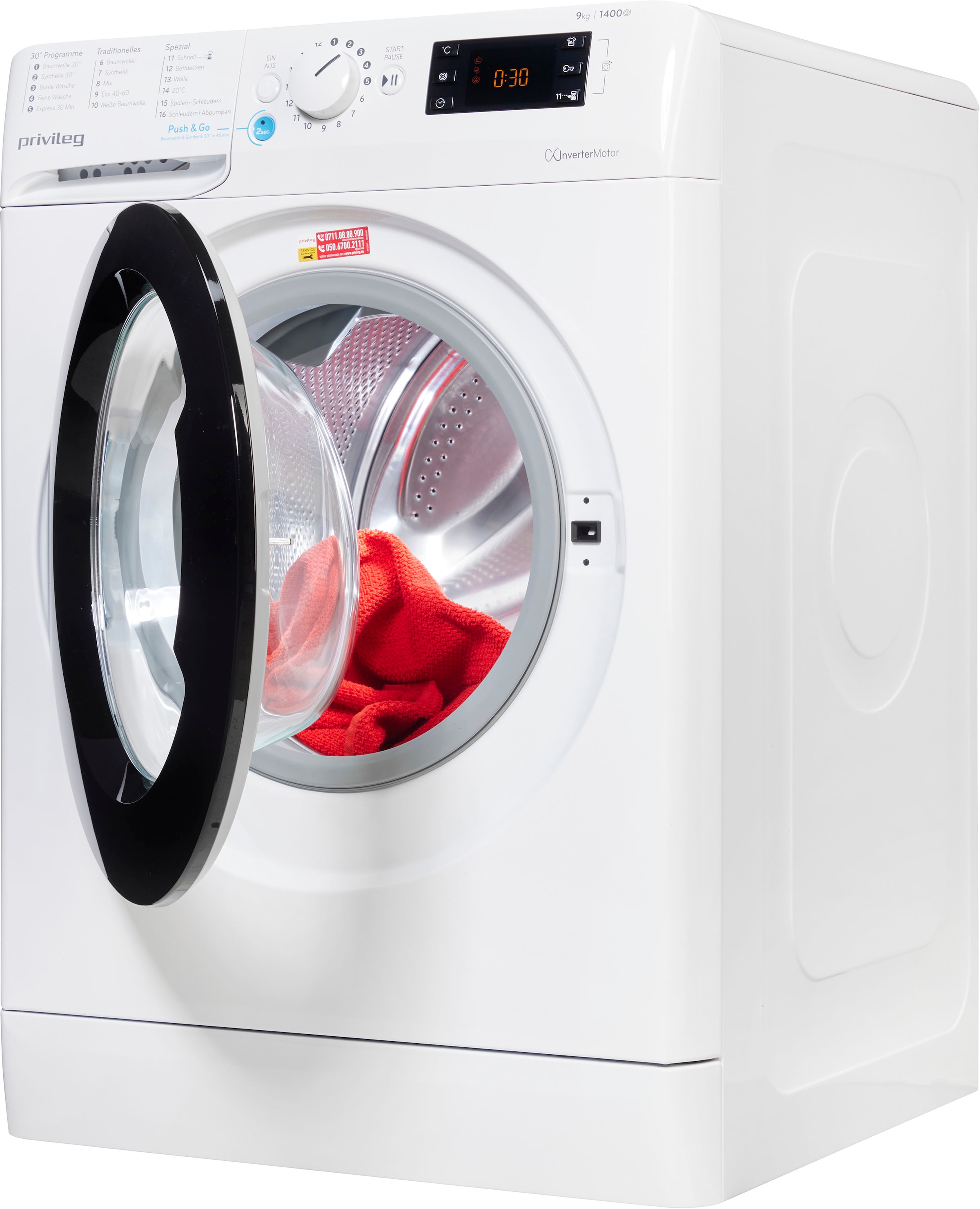 Privileg Waschmaschine »PWF X 953 A«, PWF X 953 A, 9 kg, 1400 U/min mit 3  Jahren XXL Garantie