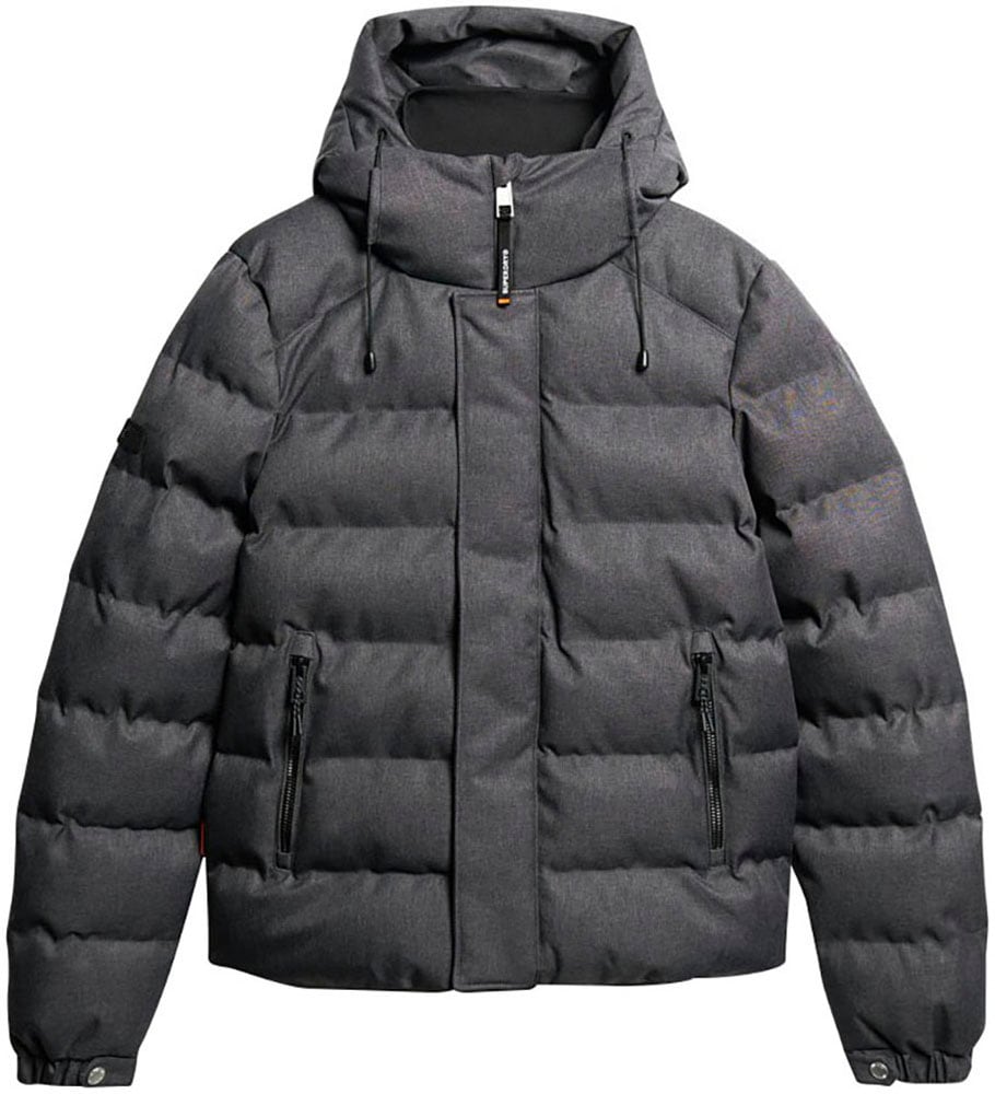 Superdry Steppjacke »HOODED TWEED SPORTS PUFFER JKT«, mit Kapuze