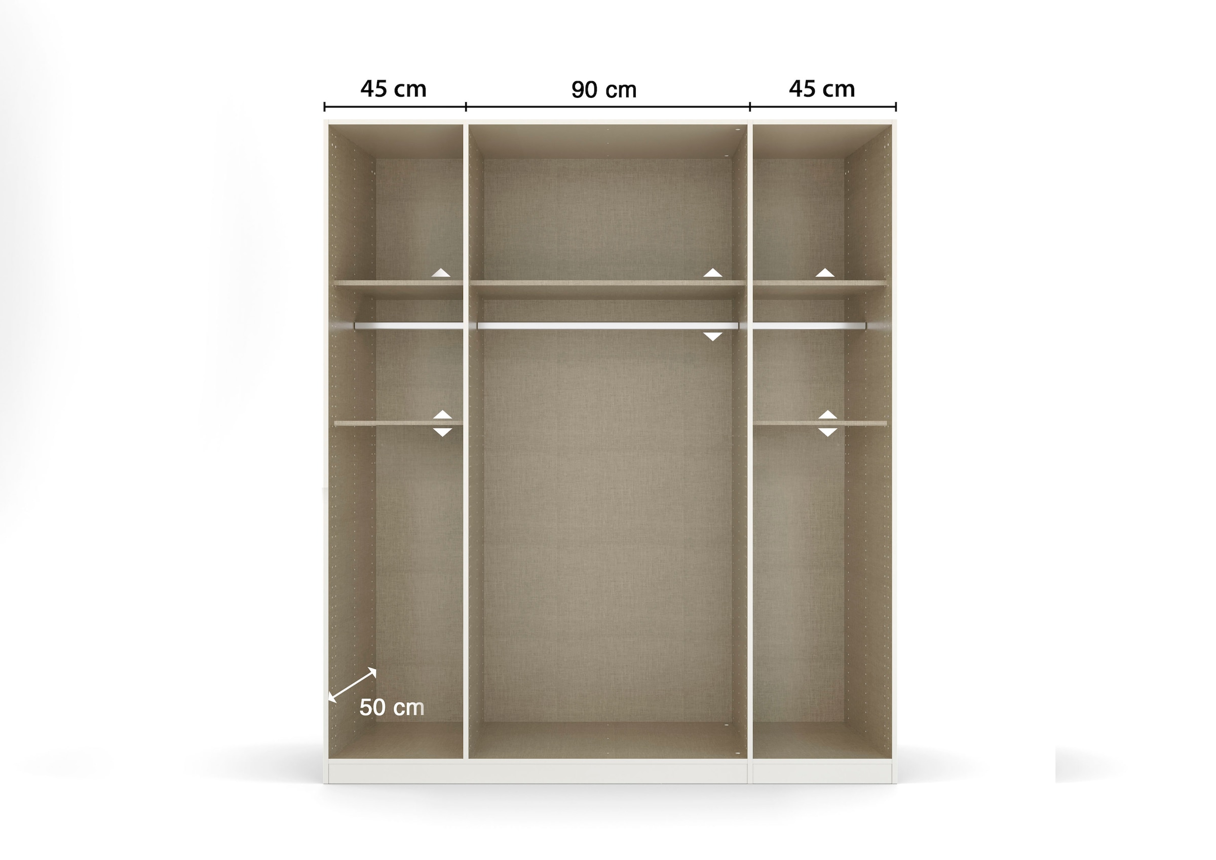 rauch Drehtürenschrank »Kleiderschrank Schrank Garderobe Wäscheschrank TICAO« Schubladen in der Höhe variabel positionierbar,  mit 2 geräumigen Schubladen, viel Stauraum MADE IN GERMANY