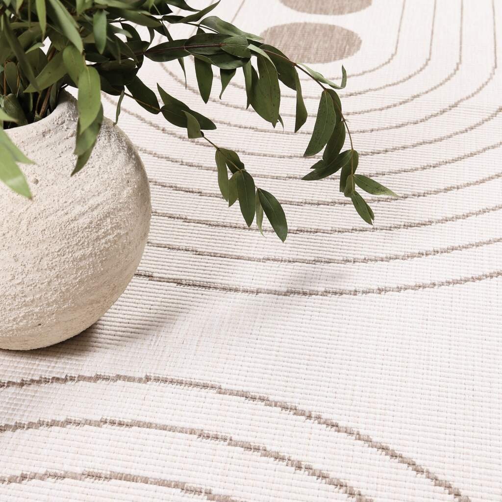 Carpet City Outdoorteppich »DUO RUG 5739«, rechteckig, 5 mm Höhe, Wendeteppich Wetterfest In- & Outdoor, Balkon, Terrasse, Wohnzimmer