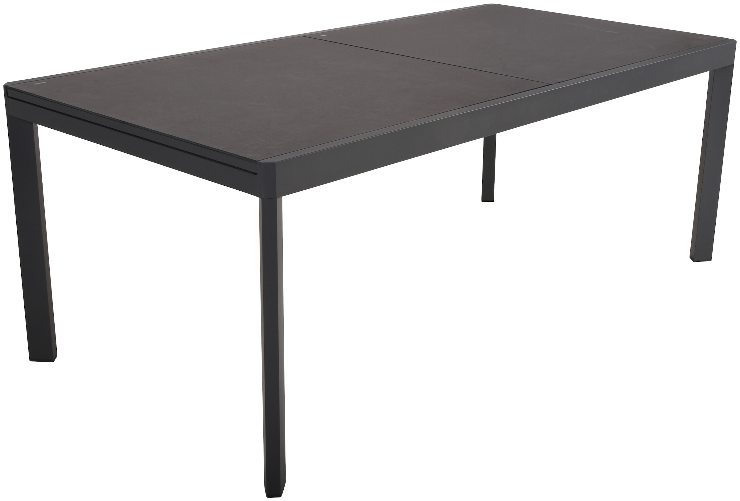 Garden Pleasure Garten-Essgruppe »NEREA«, (7 tlg., 1x Tisch, 6x Stapelstuhl), ausziehbarer Tisch, Stühle stapelbar, geeignet für 6 Personen