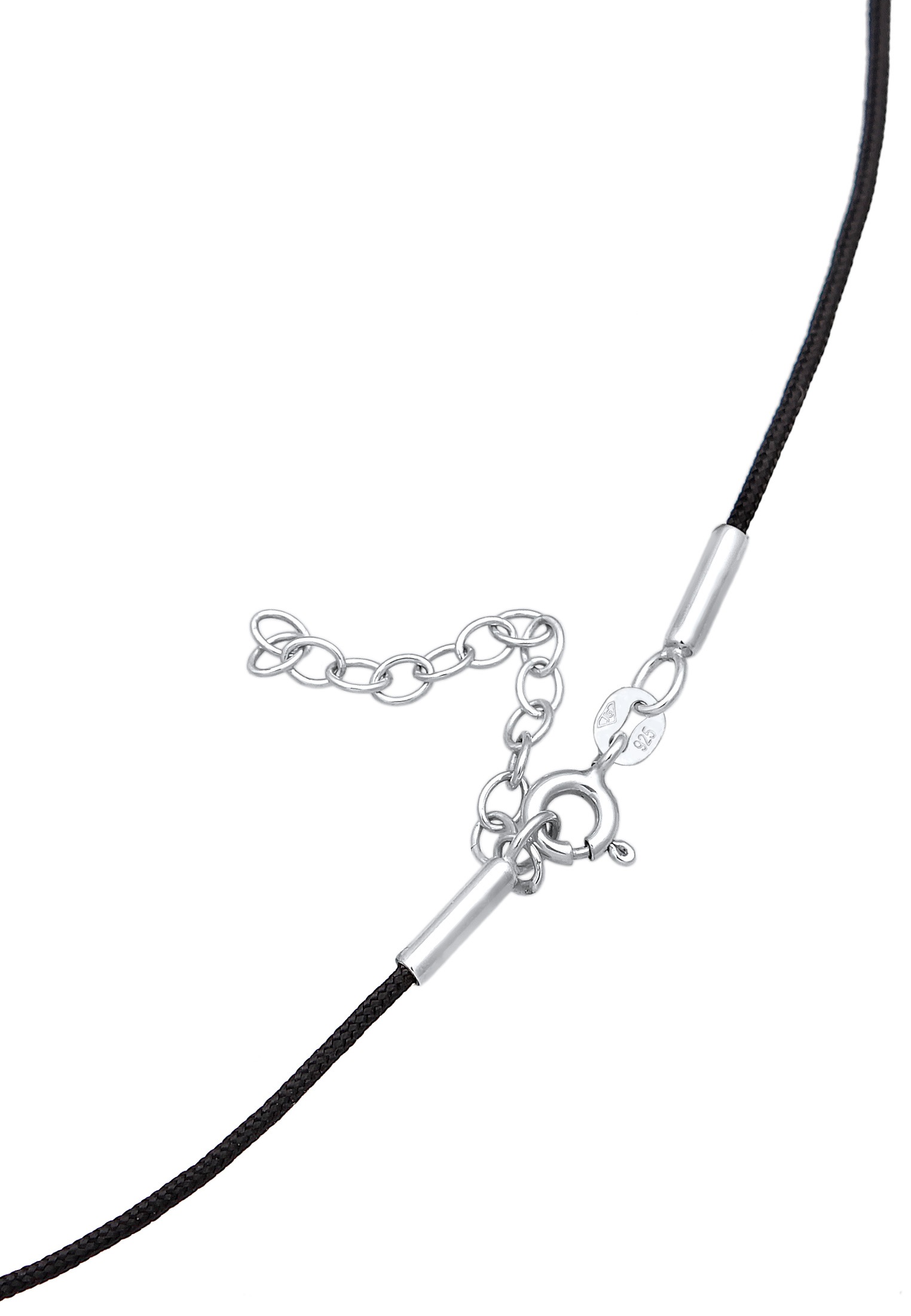Elli Choker »Halskette Choker Kreuz Nylonkette 925 Silber«