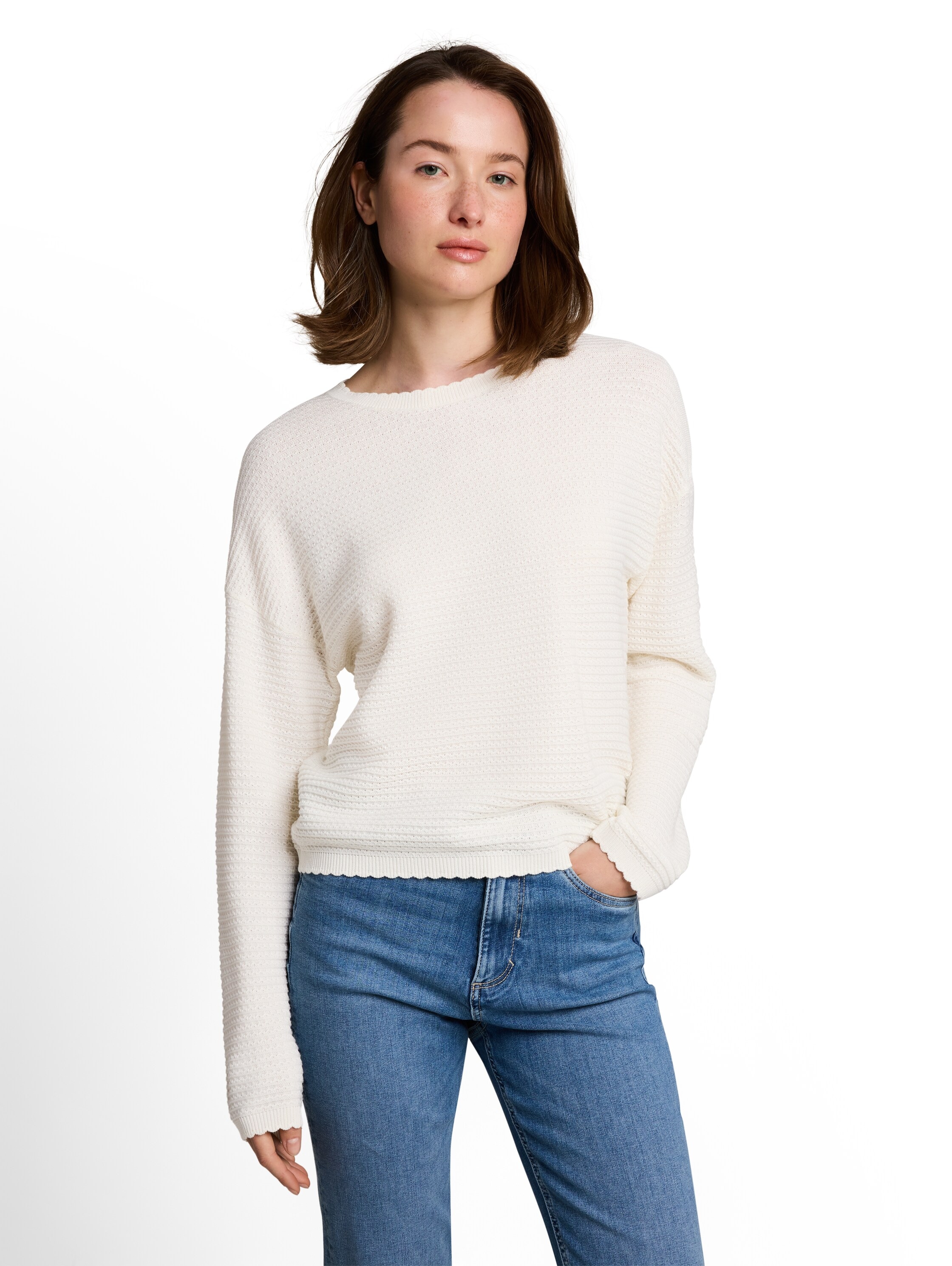 TOM TAILOR Denim V-Ausschnitt-Pullover