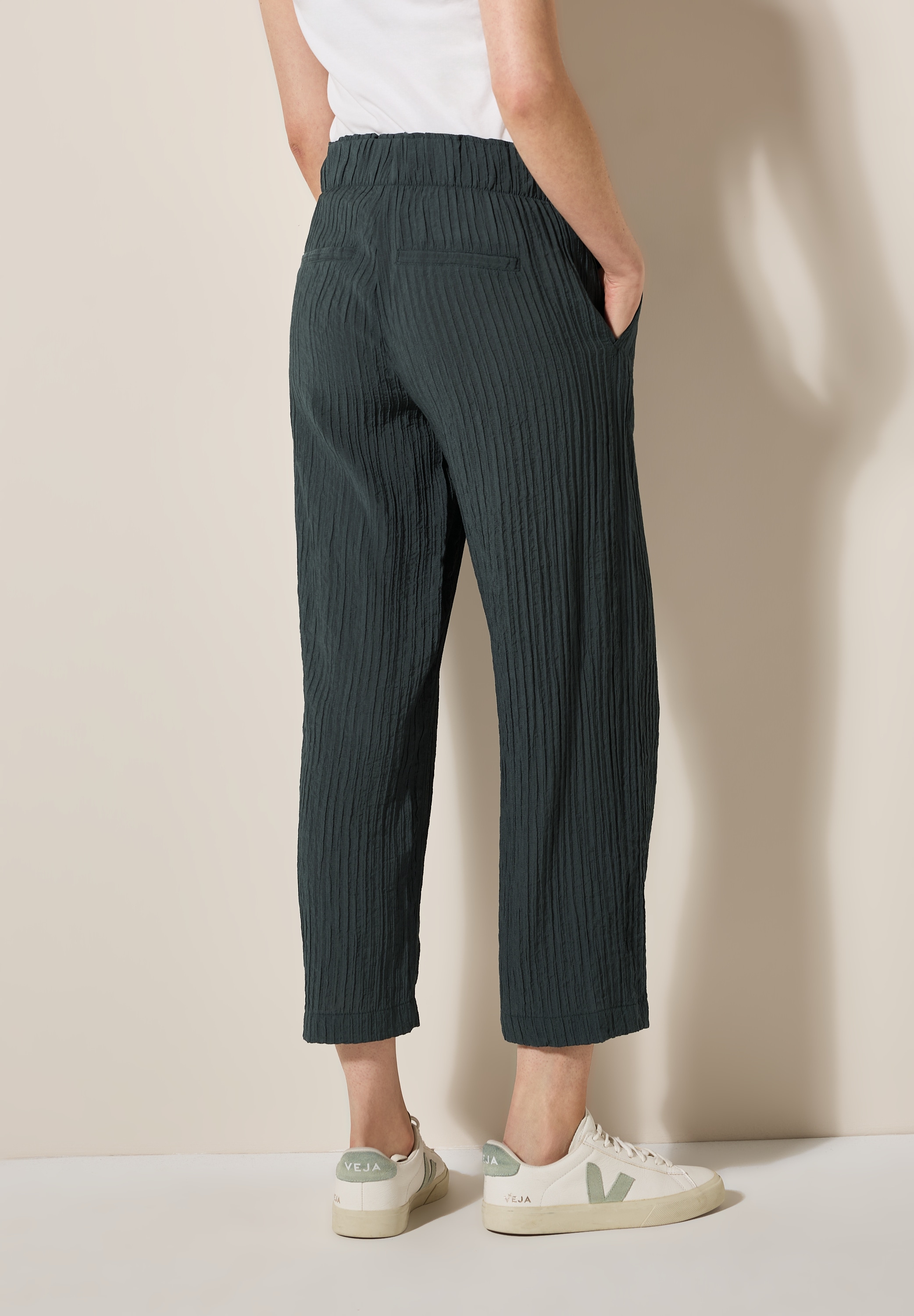 Cecil Stoffhose »Style Neele«, im Loose Fit, Stukturhose