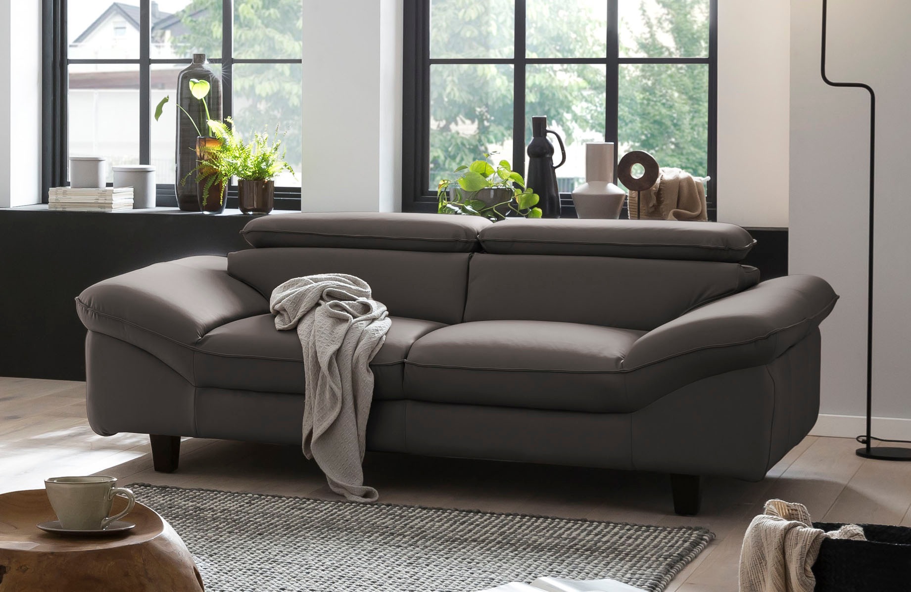 Home affaire 3-Sitzer »Pilot«, Big-Sofa mit Kopfteilverstellung
