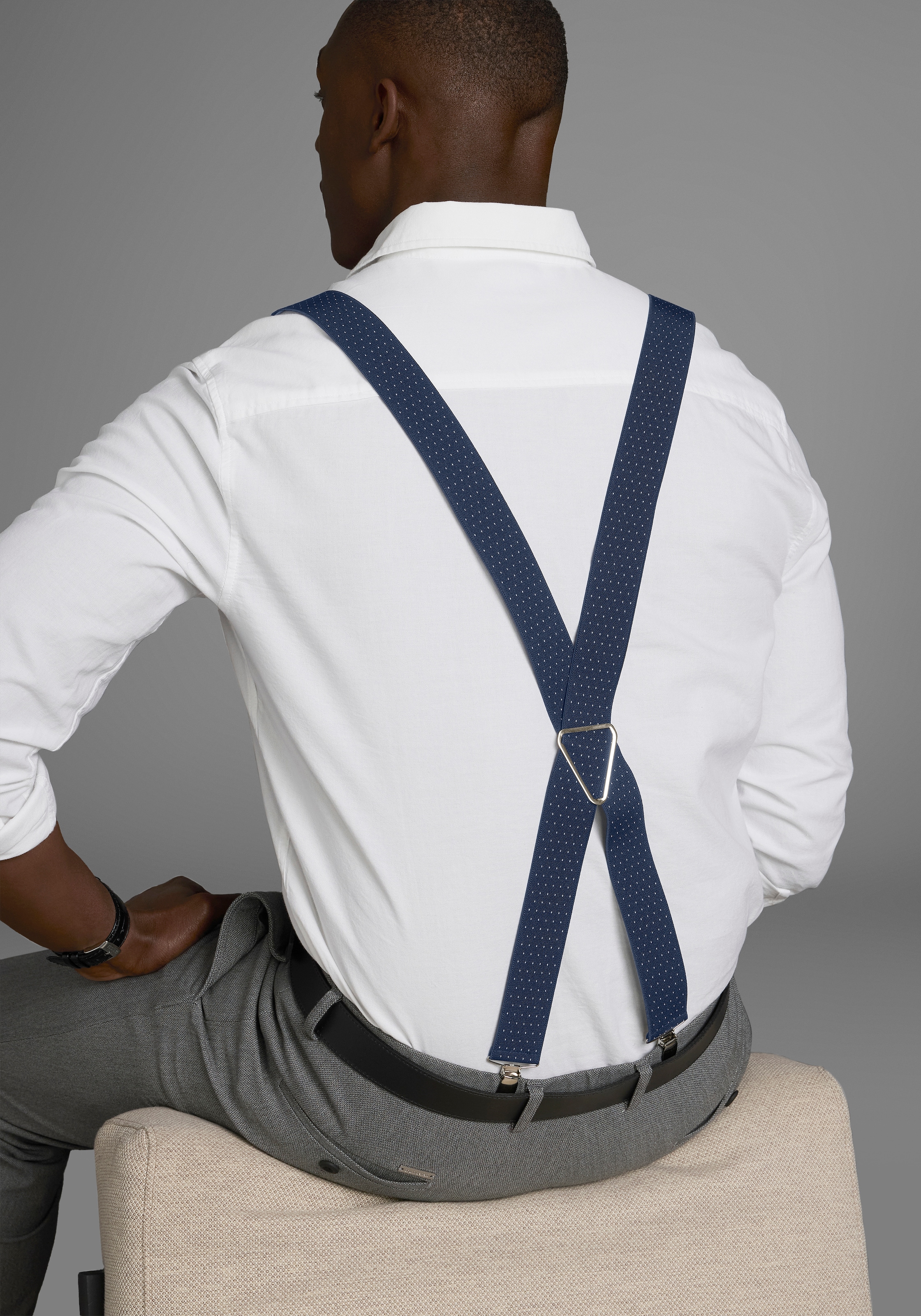 Man's World Hosenträger in bequemer Breite & extra Länge bis 130cm