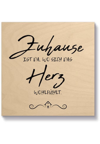 Artland Holzbild »Zuhause III«, Sprüche & Texte, (1 St.) kaufen
