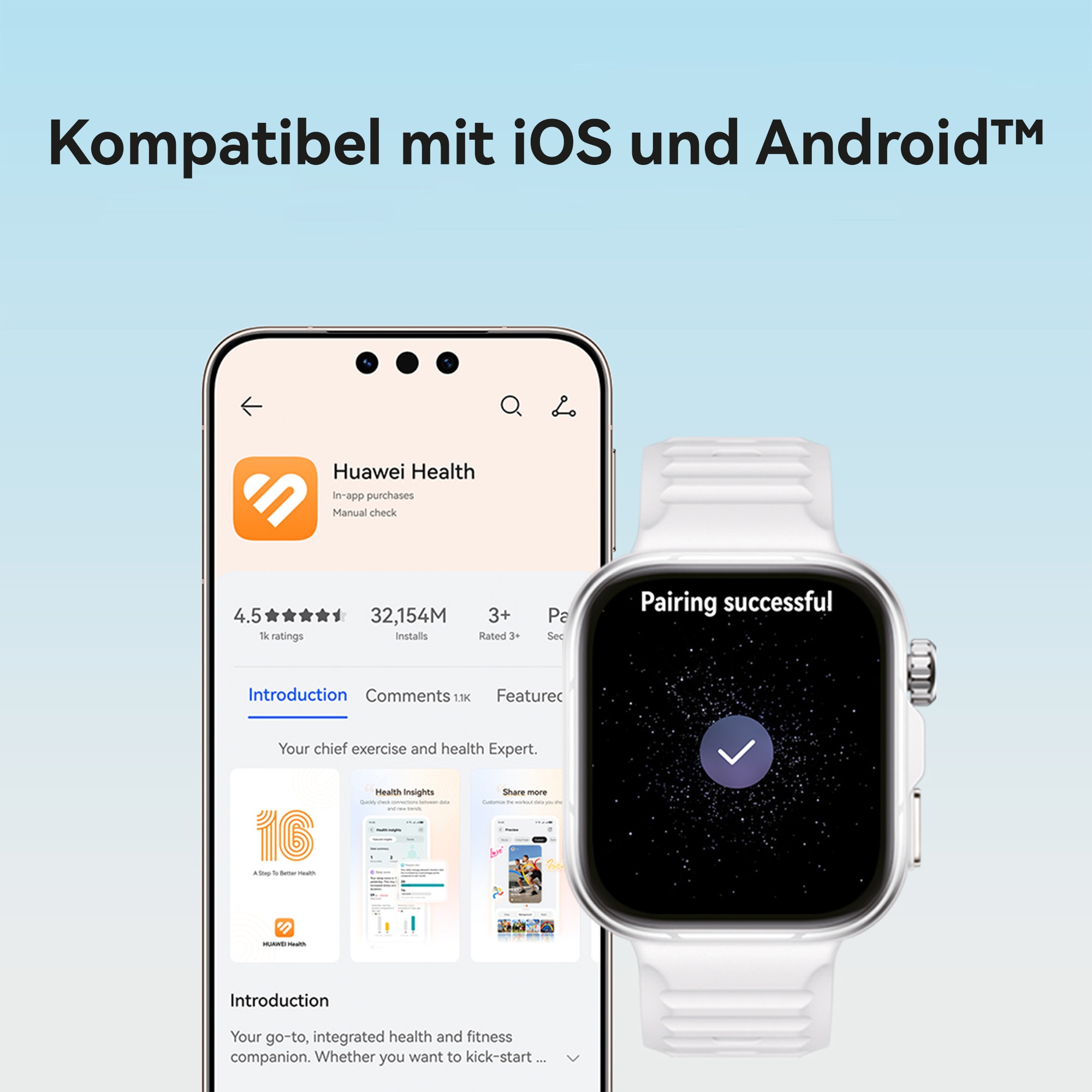 Huawei Smartwatch »SET: FreeBuds SE 4 ANC wireless In-Ear-Kopfhörer + Watch Fit 5 Pro«(/ 1,92 ″)
