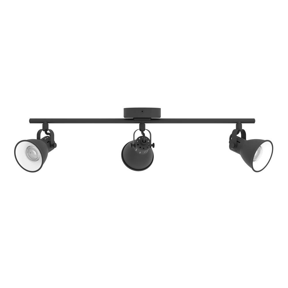 EGLO LED Deckenspots »SERAS 2 Deckenleuchte, Wohnzimmerlampe, Spot, schwarz, Metall, GU10«, 3 flammig, Leuchtmittel LED-Board-GU10 | LED wechselbar, Küchenlampe, Deckenstrahler, 3 flammig, Industrial, modern, 59x6,5cm