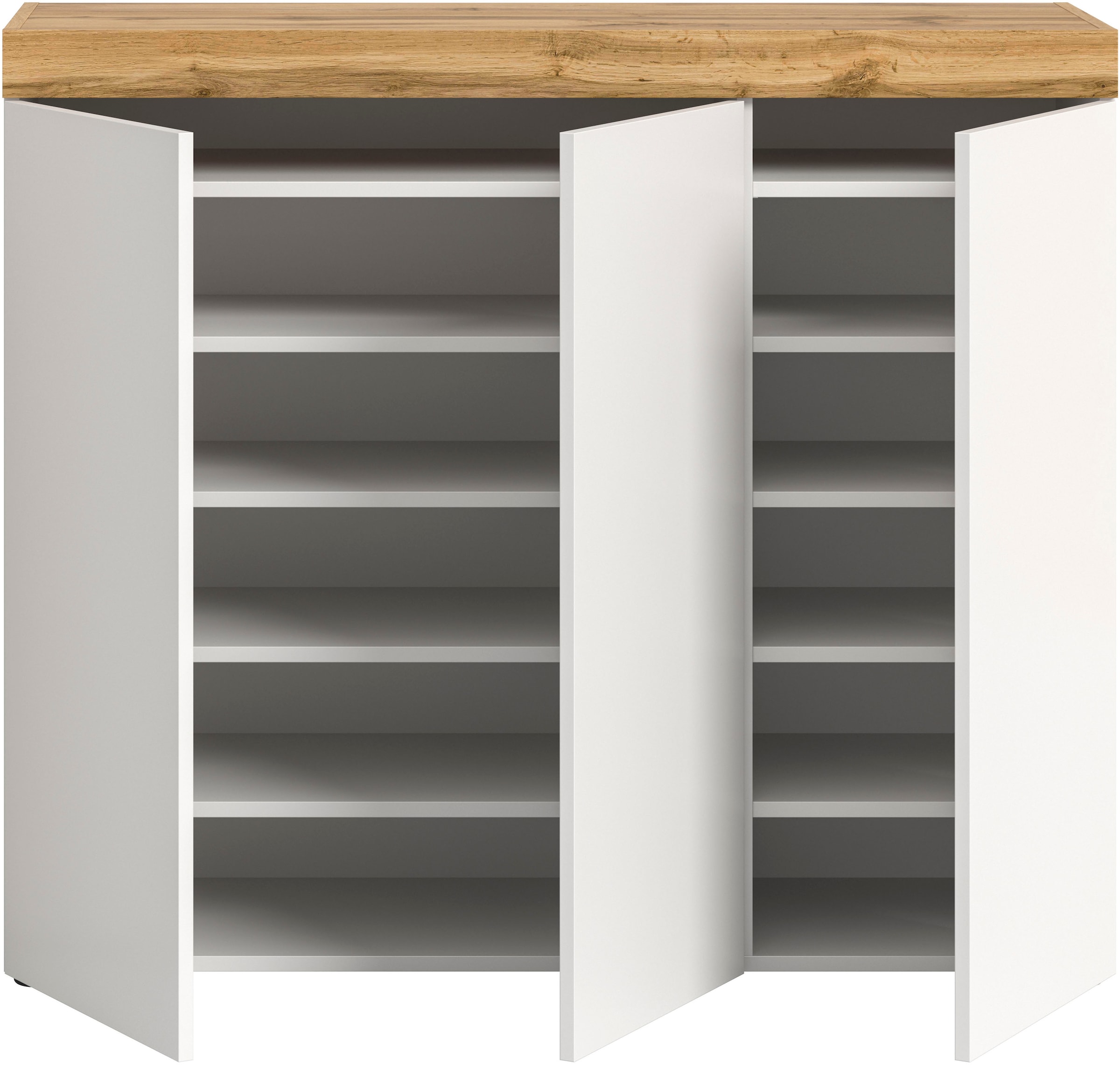 OTTO home Schuhschrank »MAMBO, TOPSELLER!, Breite 115cm, stehend & hängend, push-2-open« 2 farbige Ausführung, 1 Stk. tlg. Schuhschrank, Schuhkommode, Flur, Diele