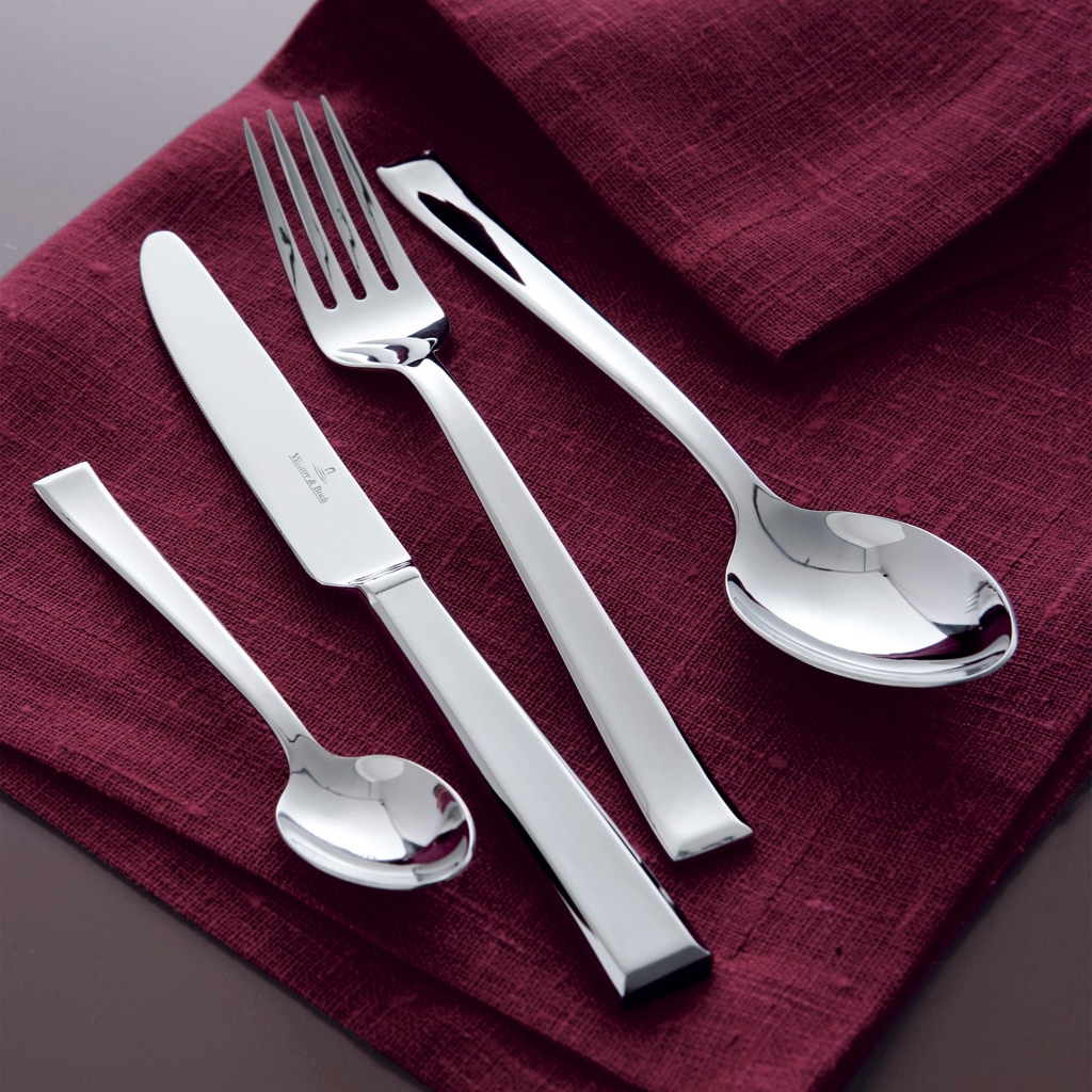 Villeroy & Boch Tafelgabel »Tafelgabel Victor 204 mm 6er Set silber« Spülmaschinenfest