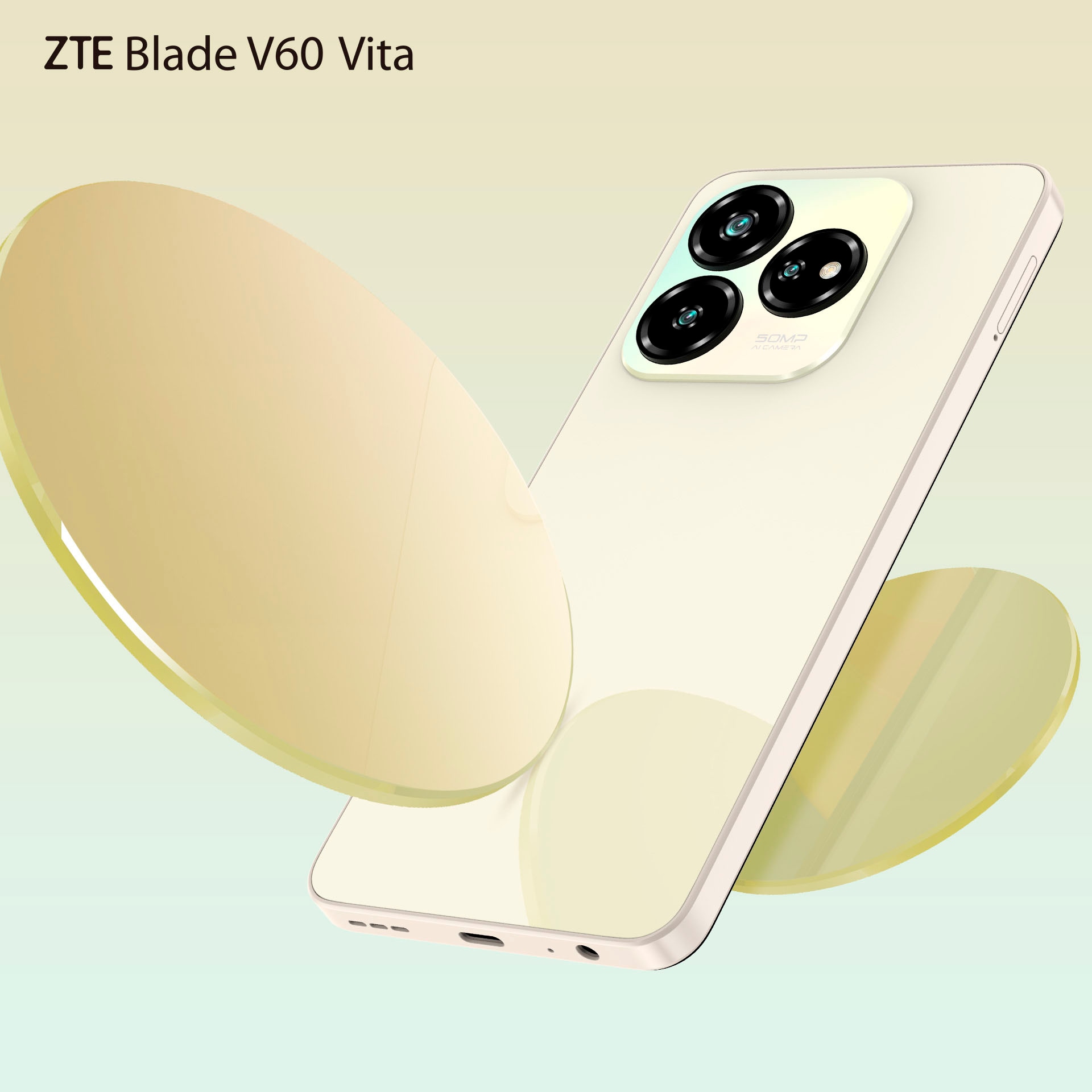 ZTE Smartphone »Blade V60 Vita«, champagne gold